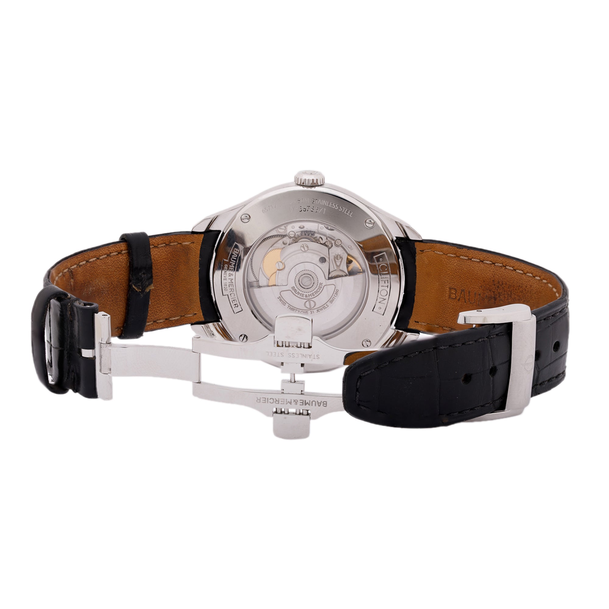 Baume & Mercier Clifton 41 MM Automatic Watch w/ Box & Papers