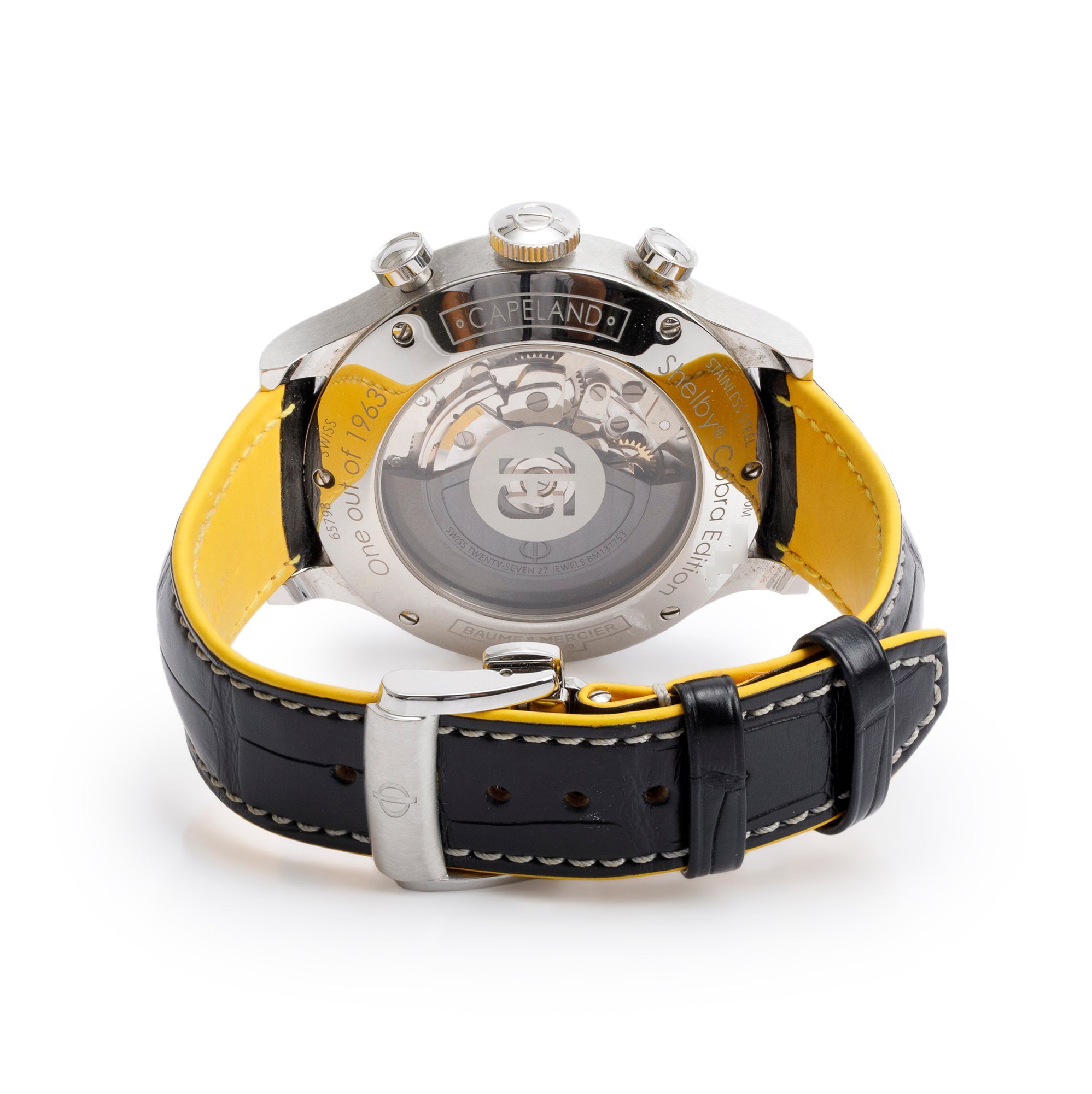 Baume & Mercier Stainless Steel Capeland Shelby Cobra 44 MM Chronograph Automatic Watch w/ Box & Papers