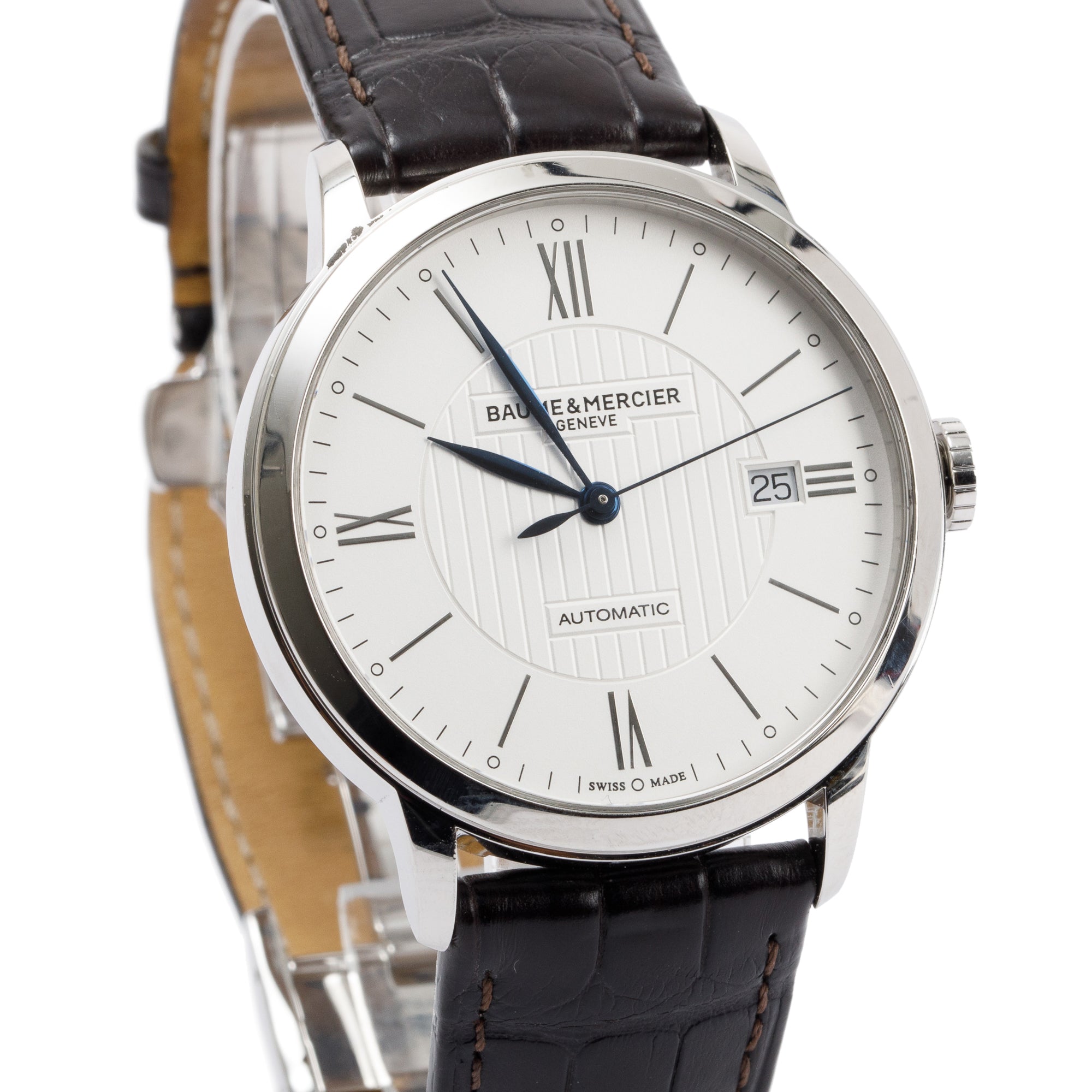 Baume & Mercier Stainless Steel Classima 40 MM Automatic Watch w/ Box & Papers