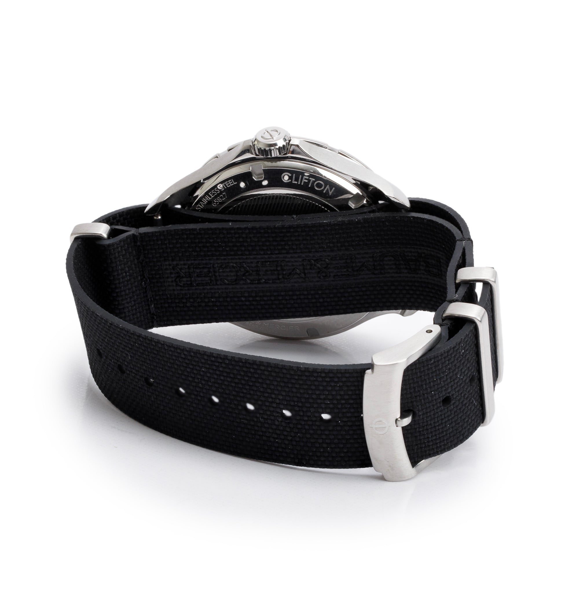 Baume & Mercier Stainless Steel Clifton 42 MM Automatic Watch 10338 w/ Box & Papers