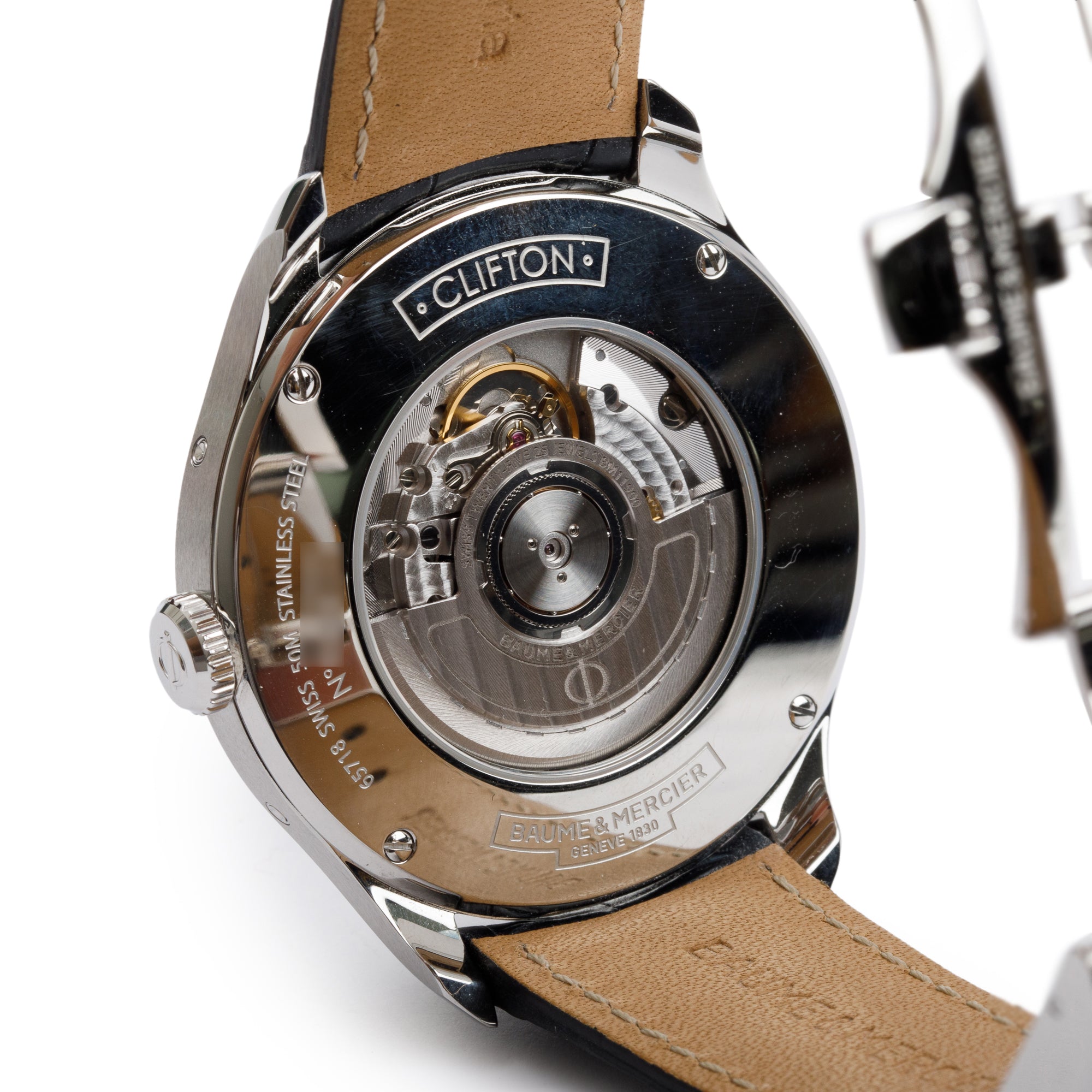 Baume & Mercier Stainless Steel Clifton 43 MM Moonphase Automatic Watch w/ Box & Papers