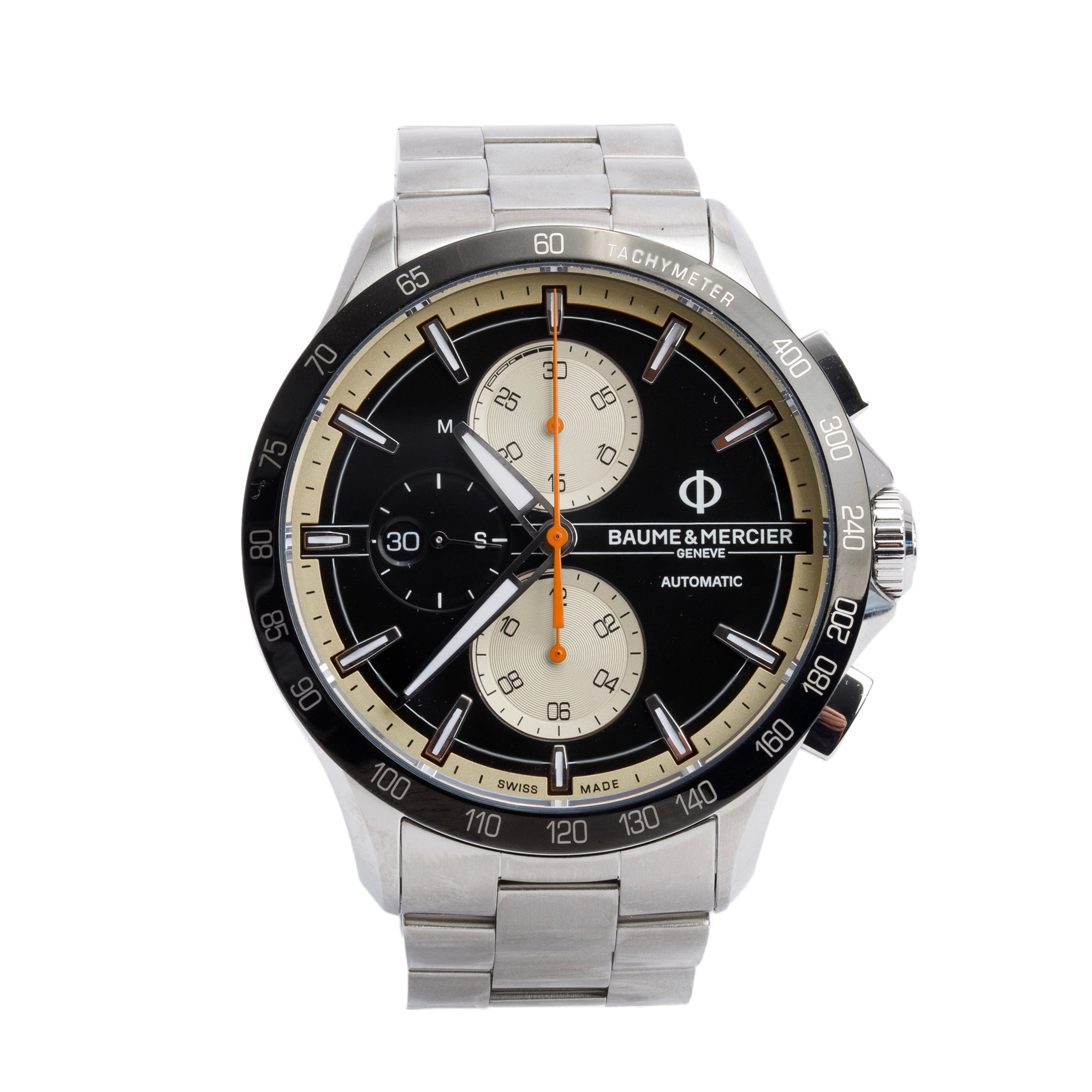 Baume & Mercier Stainless Steel Clifton Club Indian Limited Edition 44 MM Chronograph Automatic Watch w/ Box & Papers