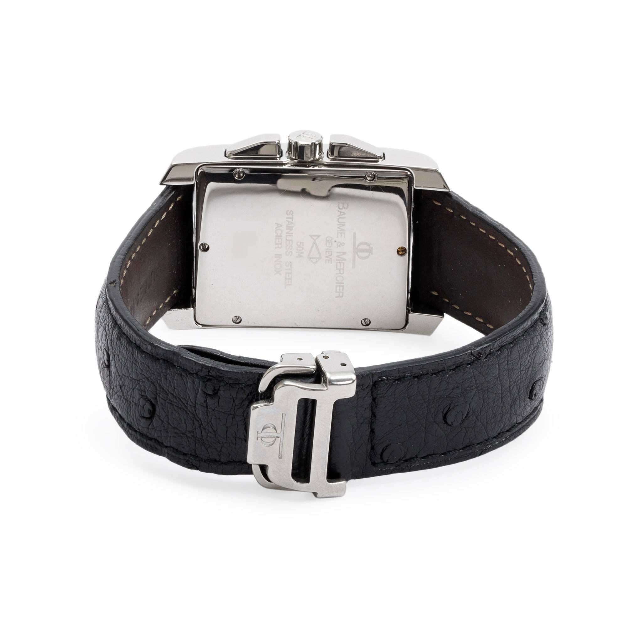 Baume & Mercier Stainless Steel Hampton 28.5 MM Chronograph Quartz Watch