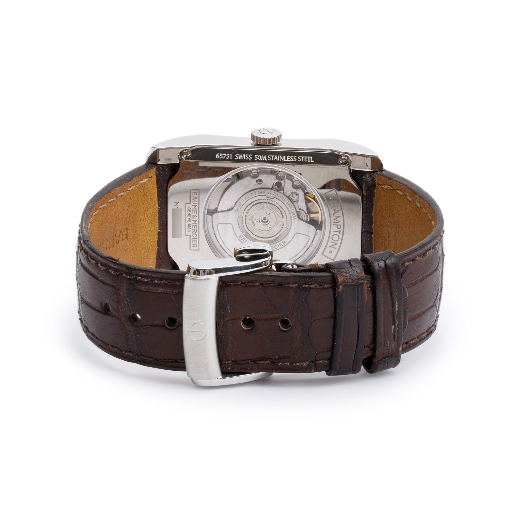 Baume & Mercier Stainless Steel Hampton Automatic Watch 65751