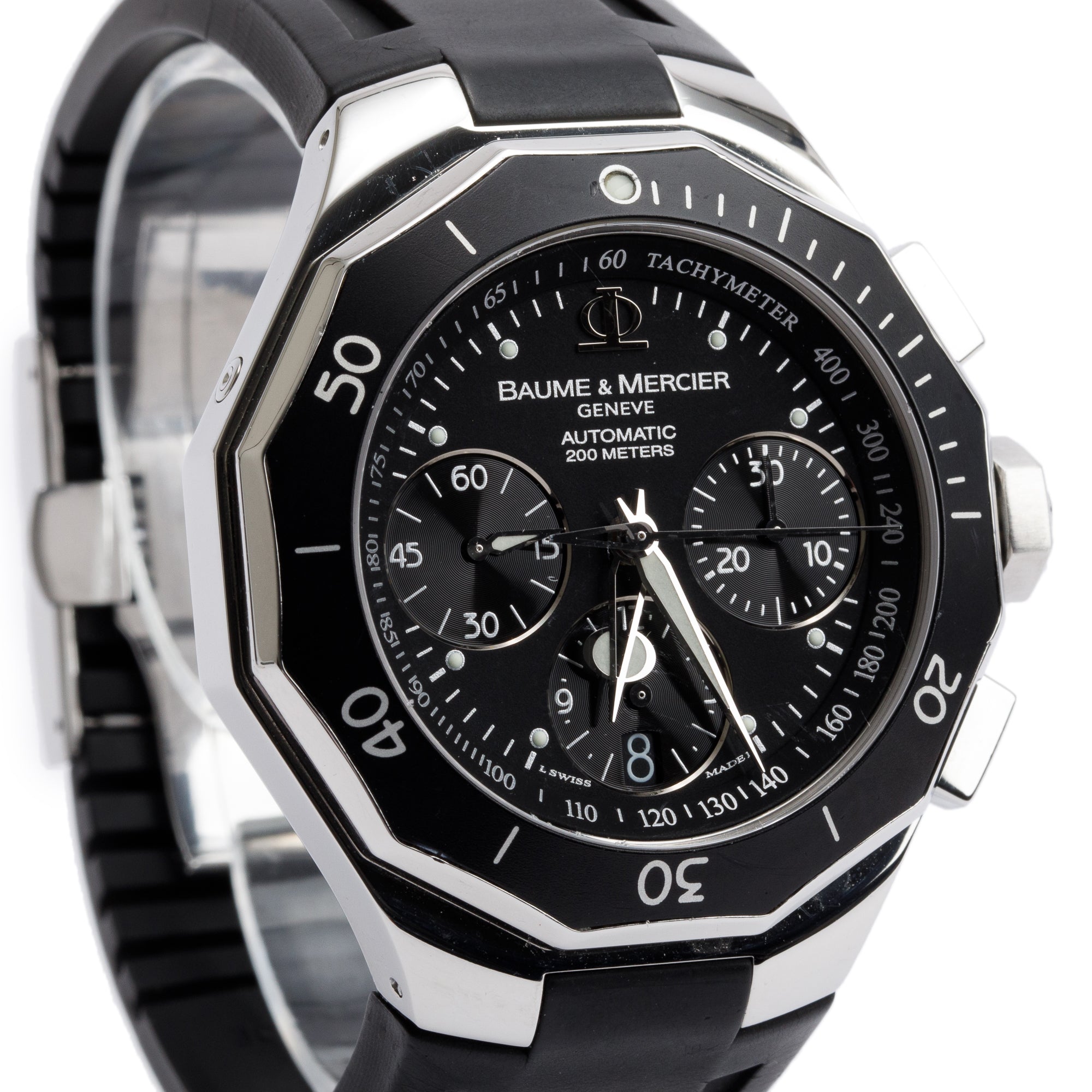 Baume & Mercier Stainless Steel Riviera 43 MM Chronograph Automatic Watch