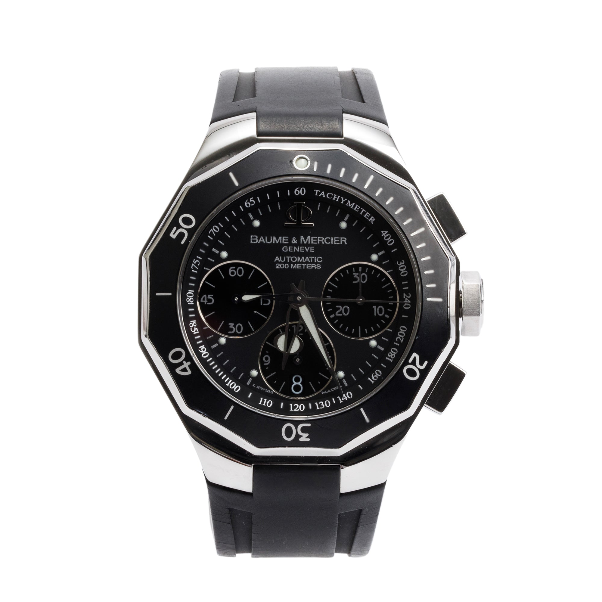 Baume & Mercier Stainless Steel Riviera 43 MM Chronograph Automatic Watch