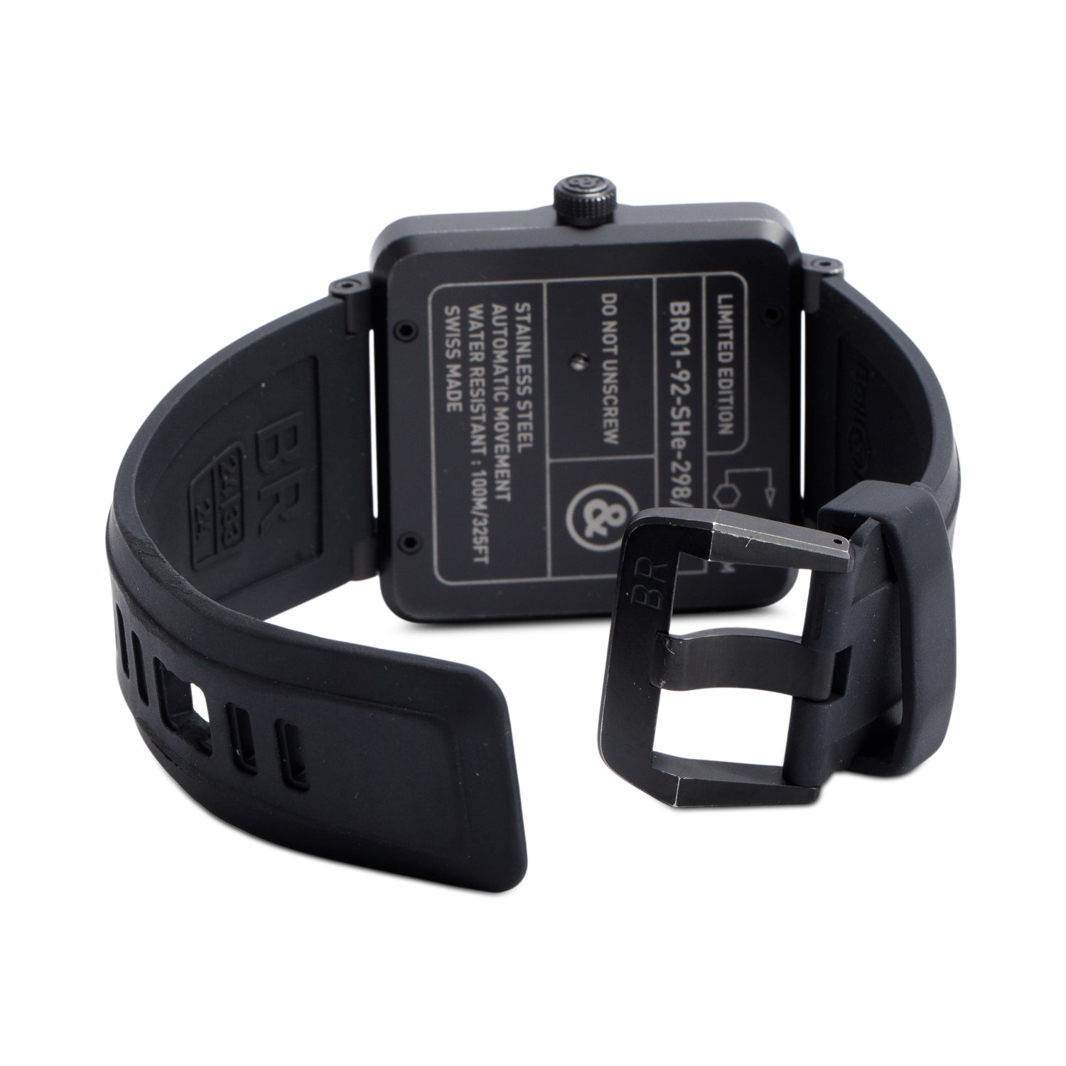 Bell & Ross Black PVD Stainless Steel Aviation Heading Indicator Limited Edition 46 MM Automatic Watch BR01-92