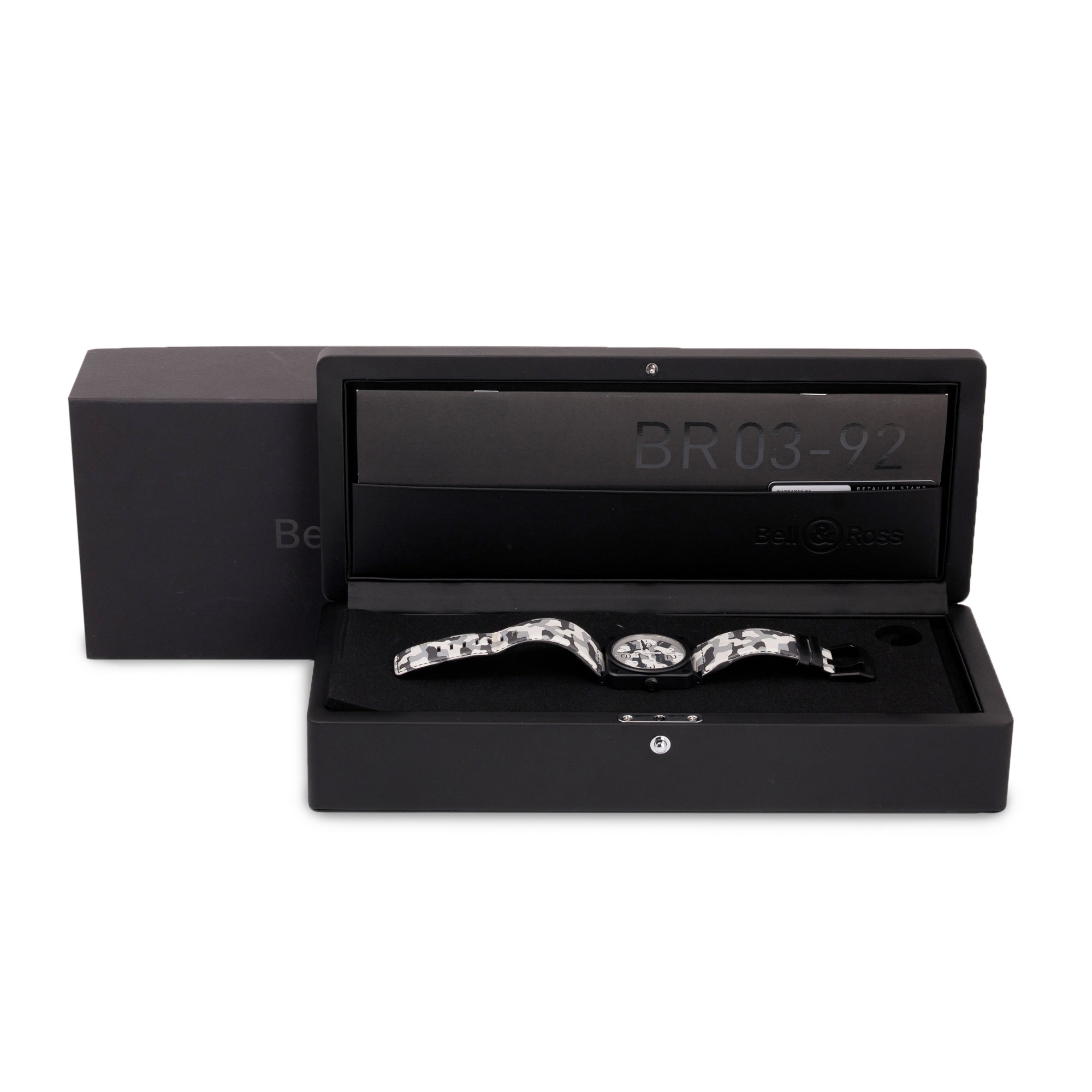 Bell & Ross Limited Edition BR 03-92 White Camo 42MM Watch w/ Box & Papers