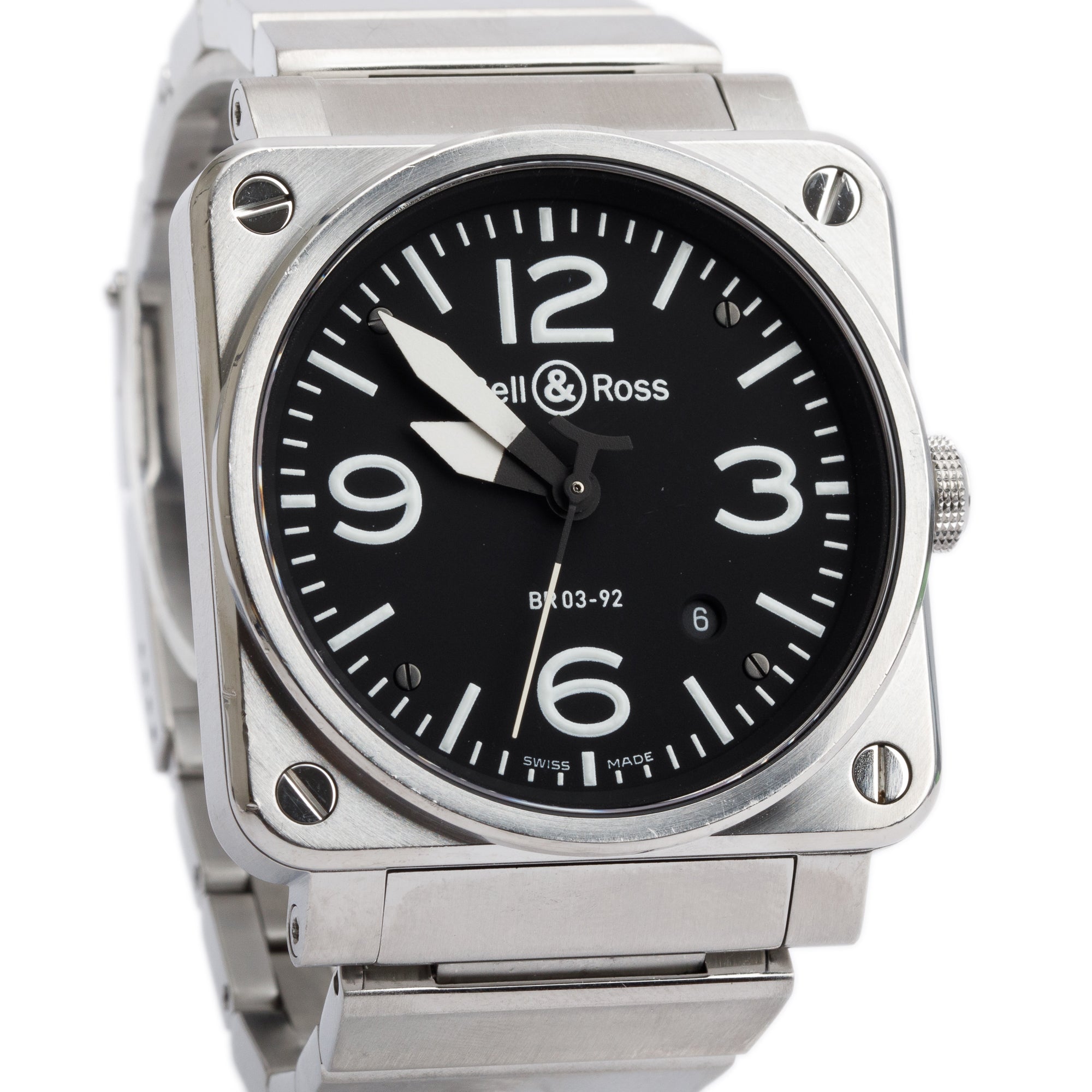Bell & Ross Stainless Steel Aviation BR 03-92 42 MM Automatic Watch