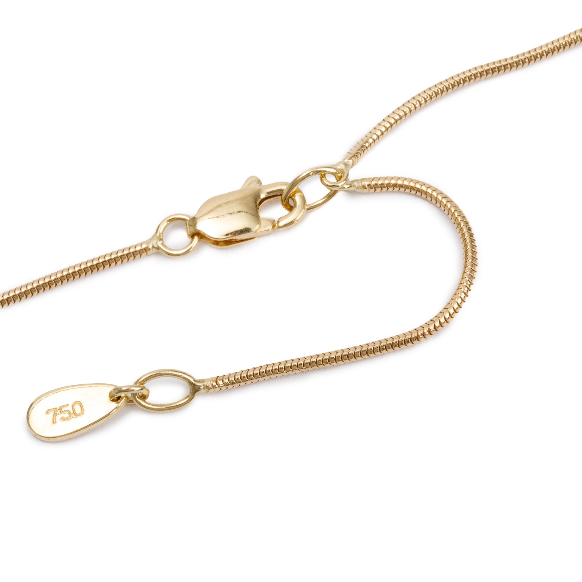 Birks 18k Gold Blue Topaz & Diamond Pendant Necklace