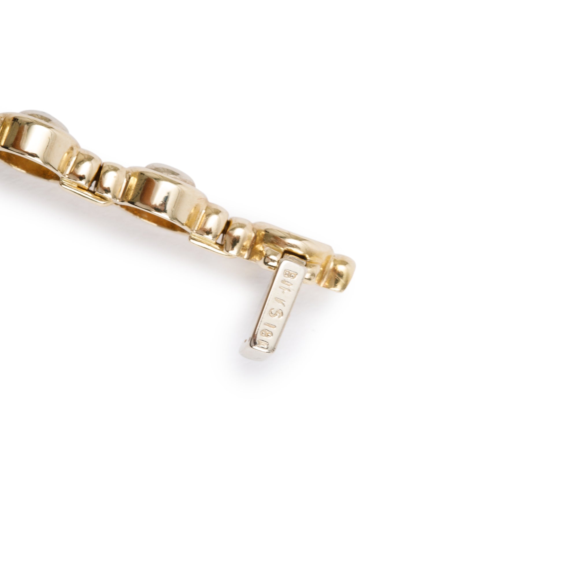Birks 18k Yellow Gold 0.44 tcw. Diamond Link Bracelet w/ Box