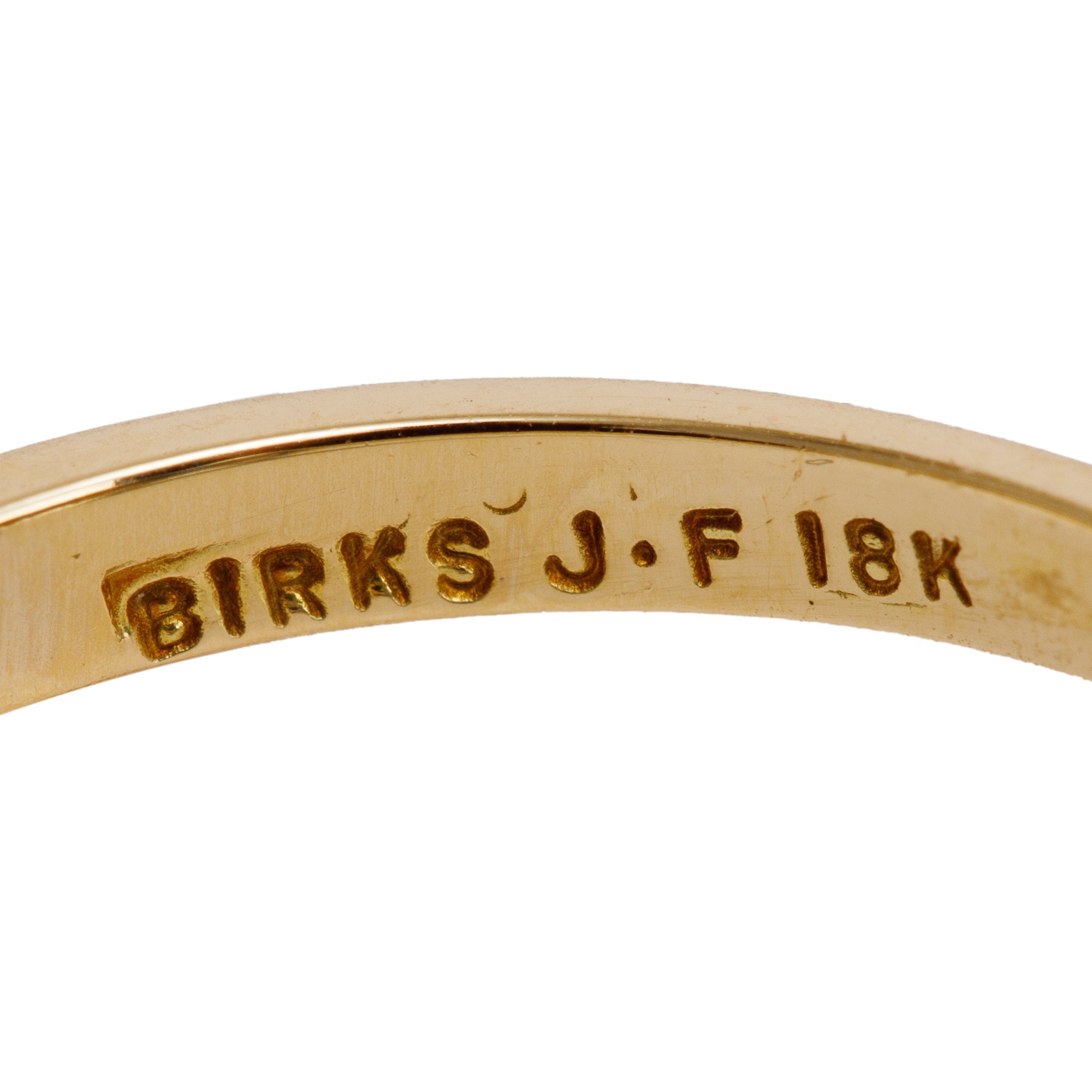 Birks 18k Yellow & White Gold Sapphire & Diamond Ring