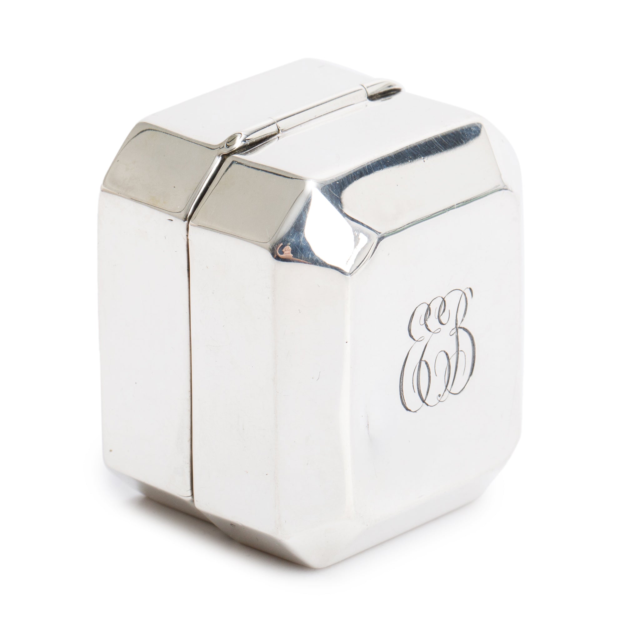 Birks Antique Sterling Silver Ring Box