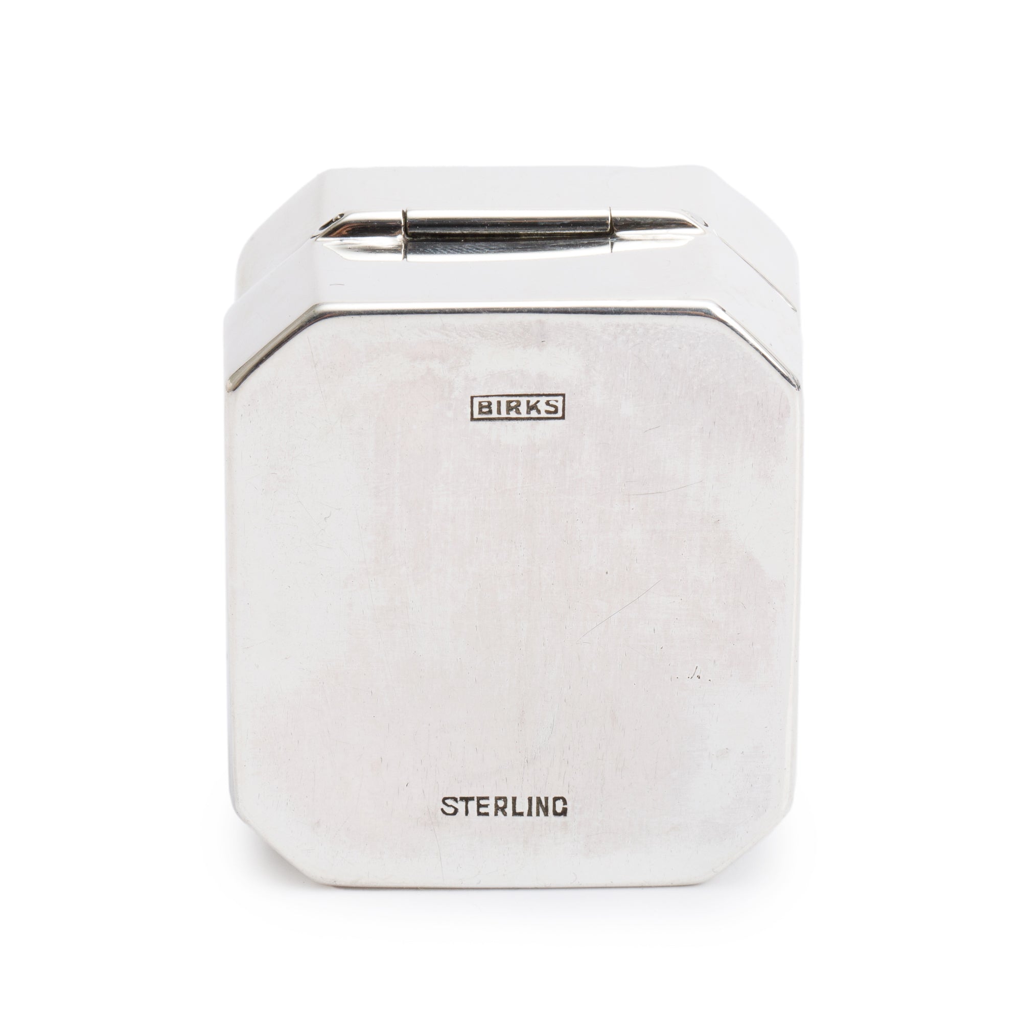 Birks Antique Sterling Silver Ring Box