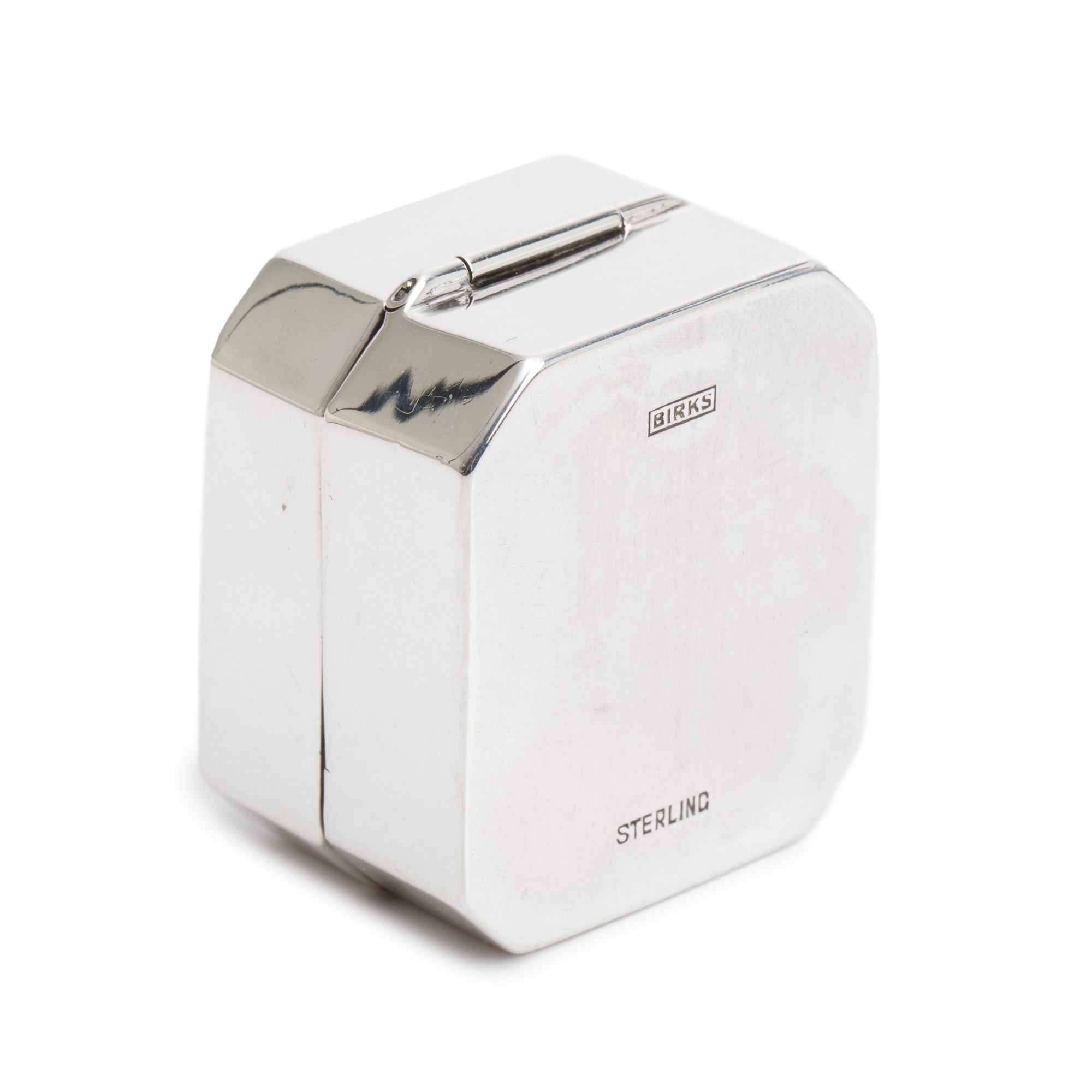 Birks Antique Sterling Silver Ring Box