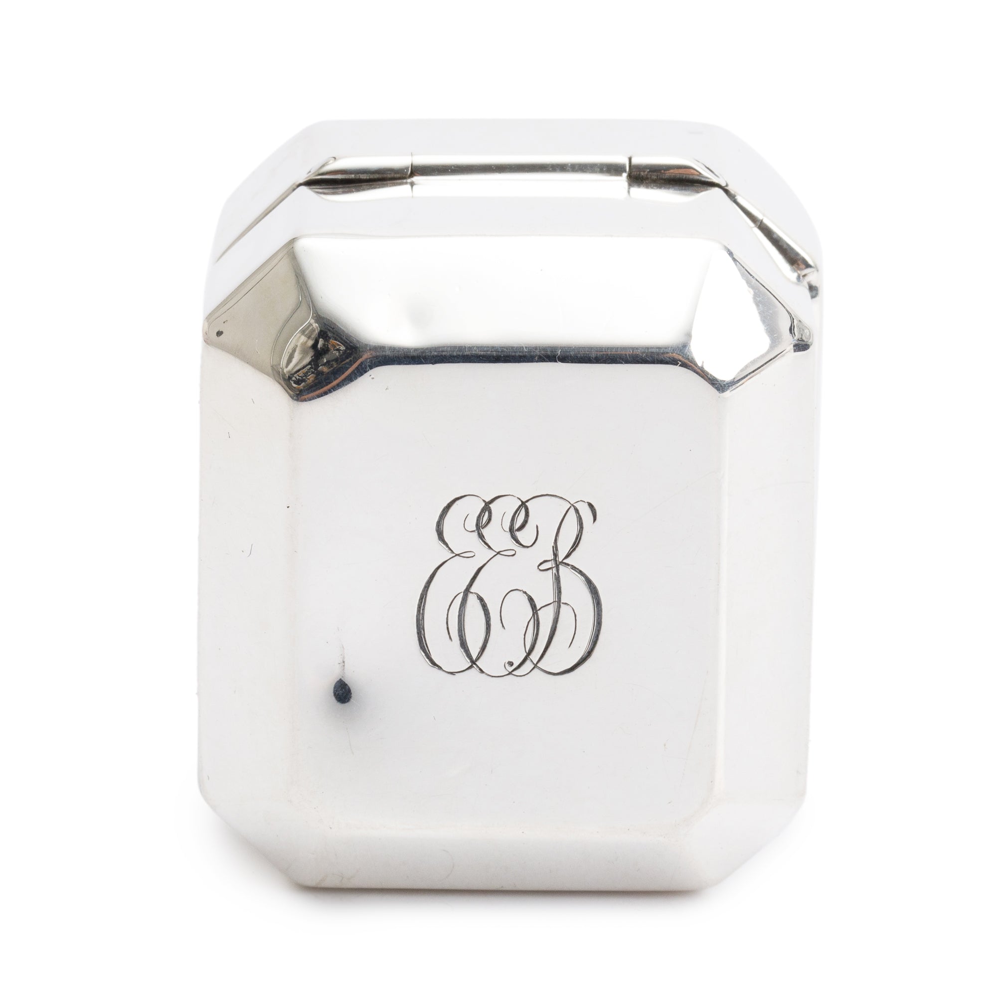 Birks Antique Sterling Silver Ring Box