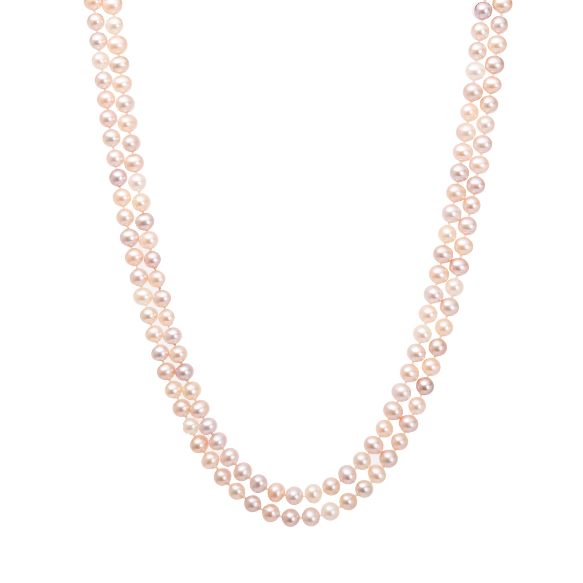 Birks Pearl Necklace, 60" w/ Box