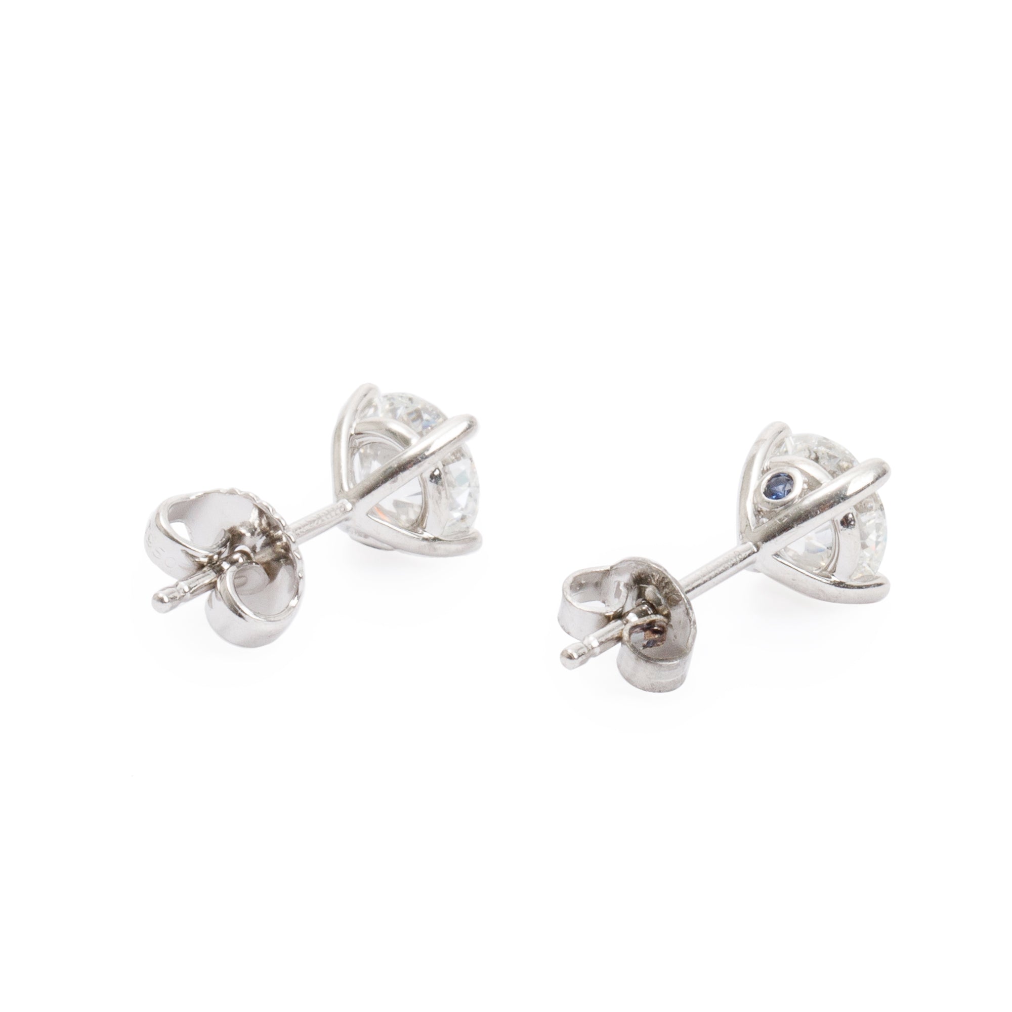 Birks Platinum 2.04 tcw Diamond Stud Earrings