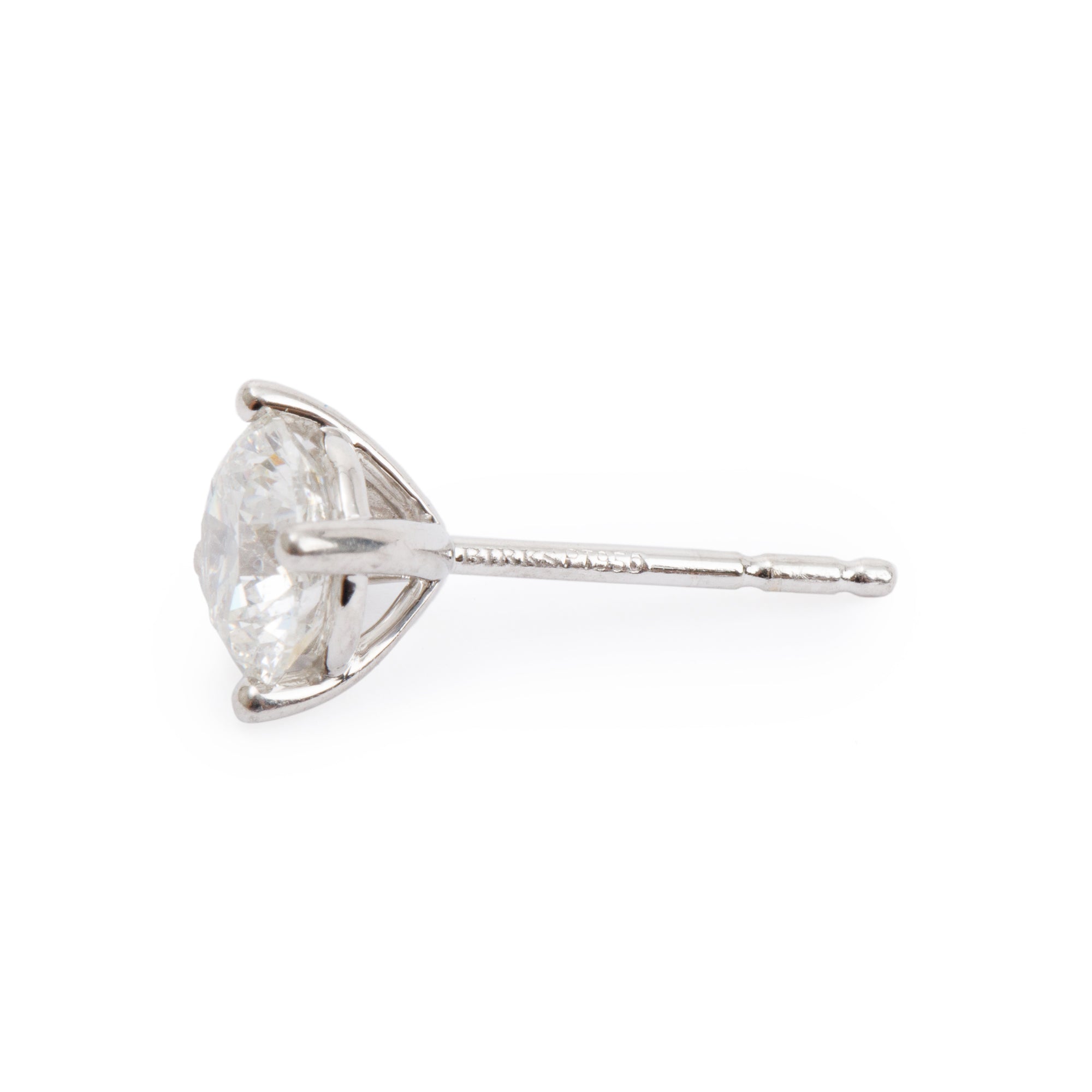 Birks Platinum 2.04 tcw Diamond Stud Earrings