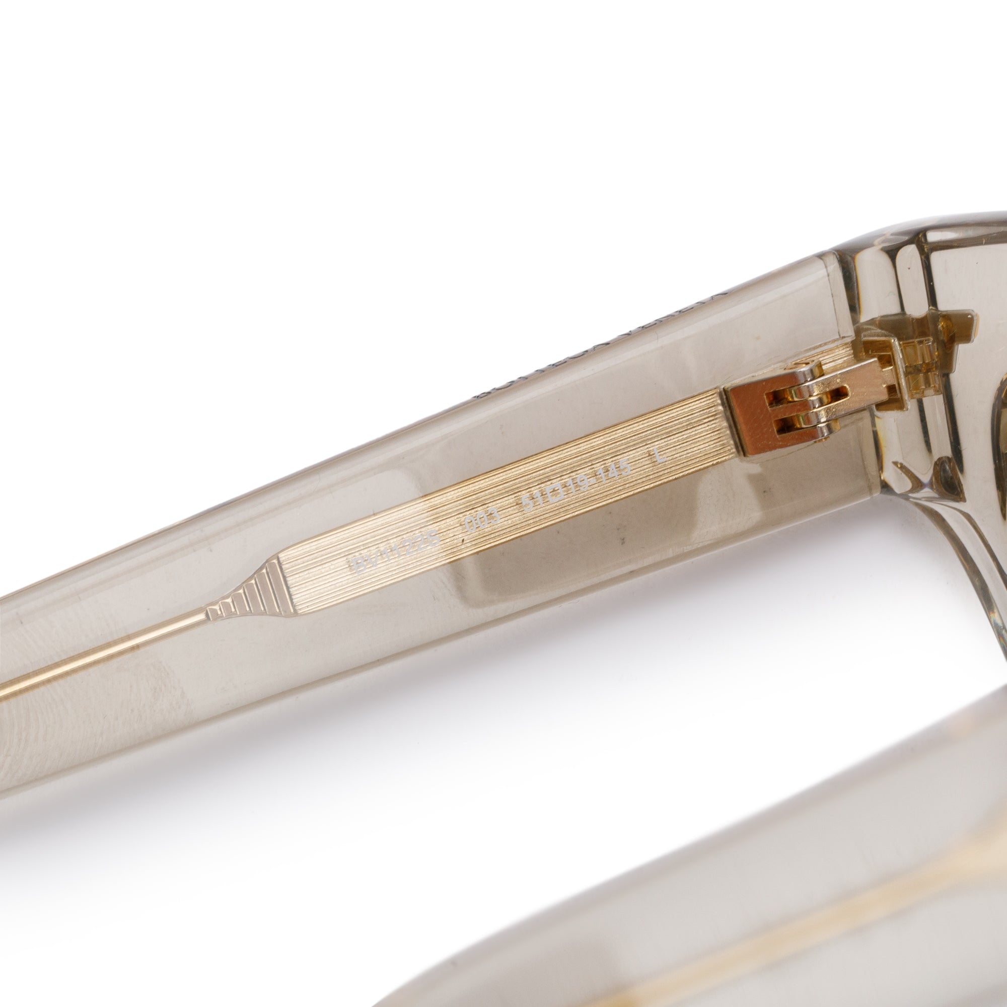 Bottega Veneta BV1122S Transparent Acetate Cat Eye Sunglasses w/ Case