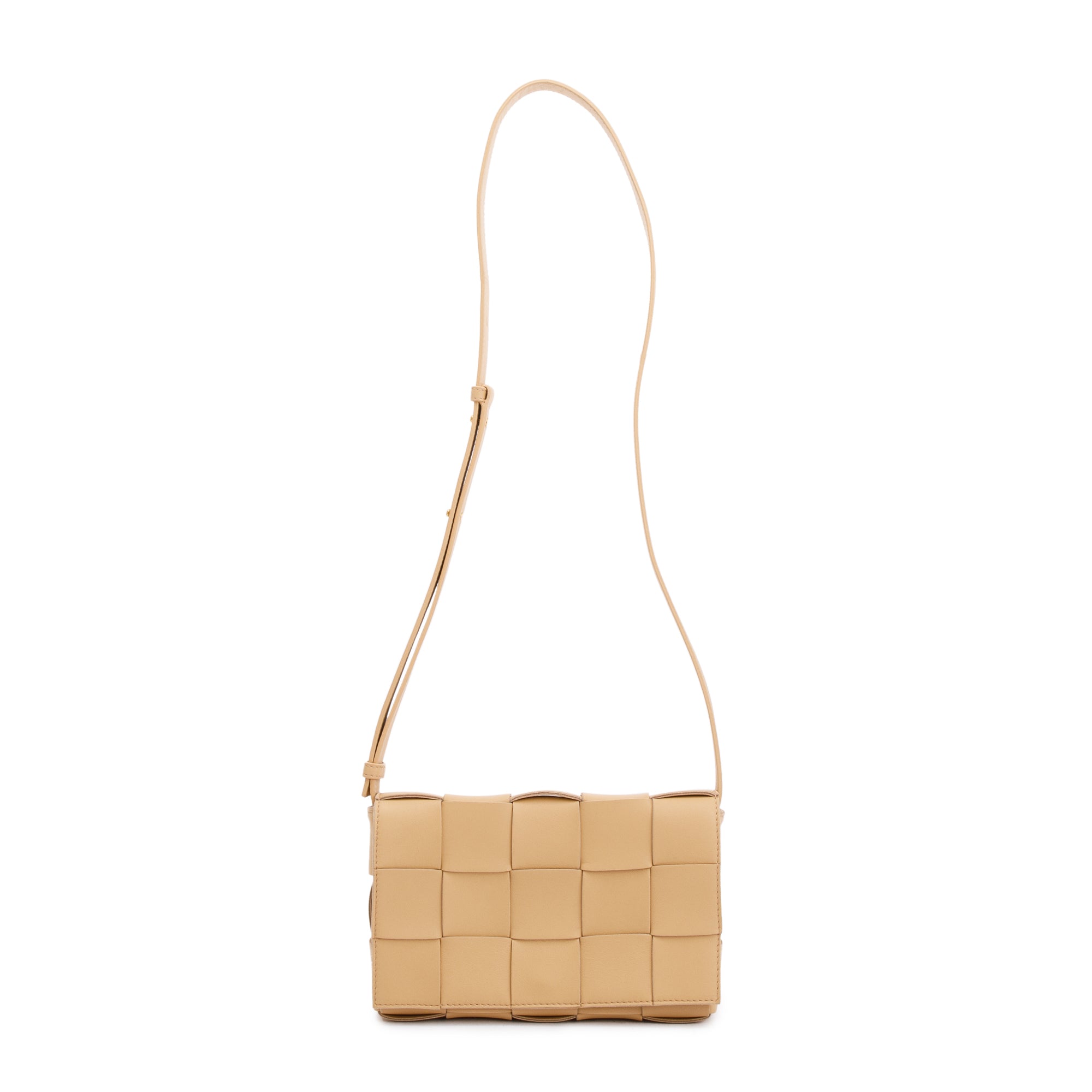 Bottega Veneta Beige Intrecciato Leather Cassette Bag