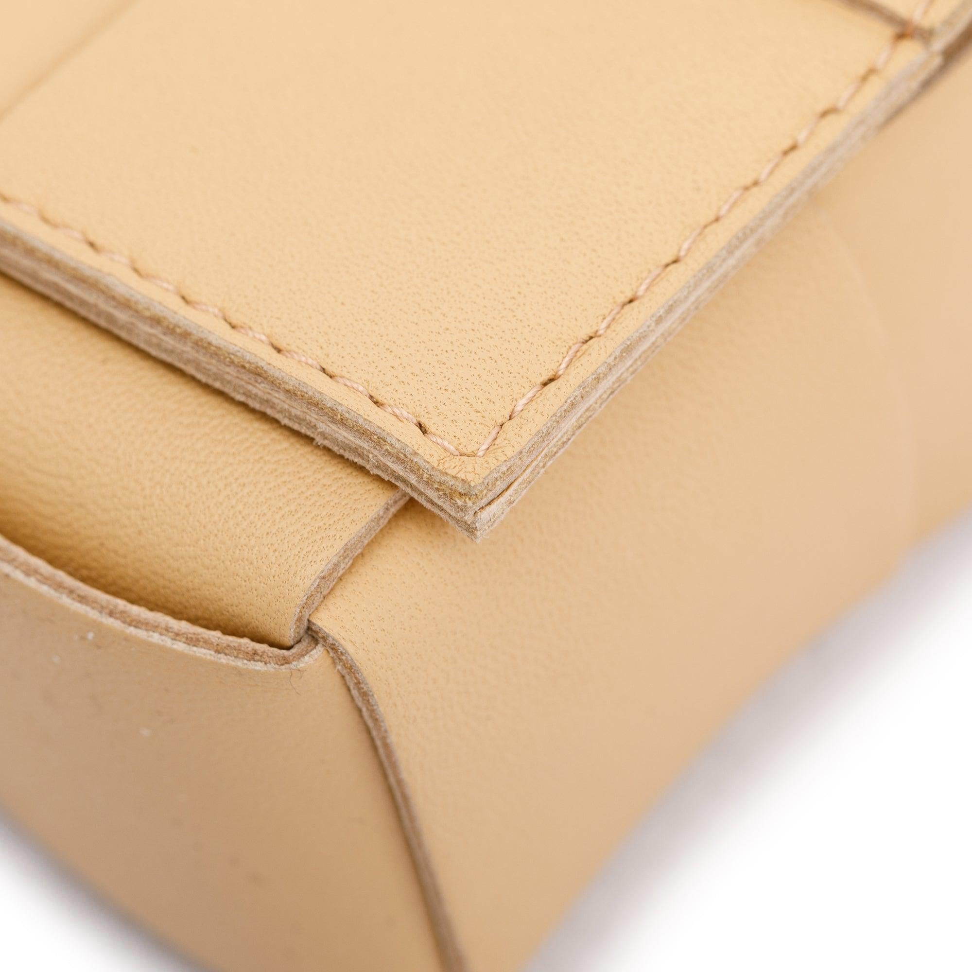 Bottega Veneta Beige Intrecciato Leather Cassette Bag