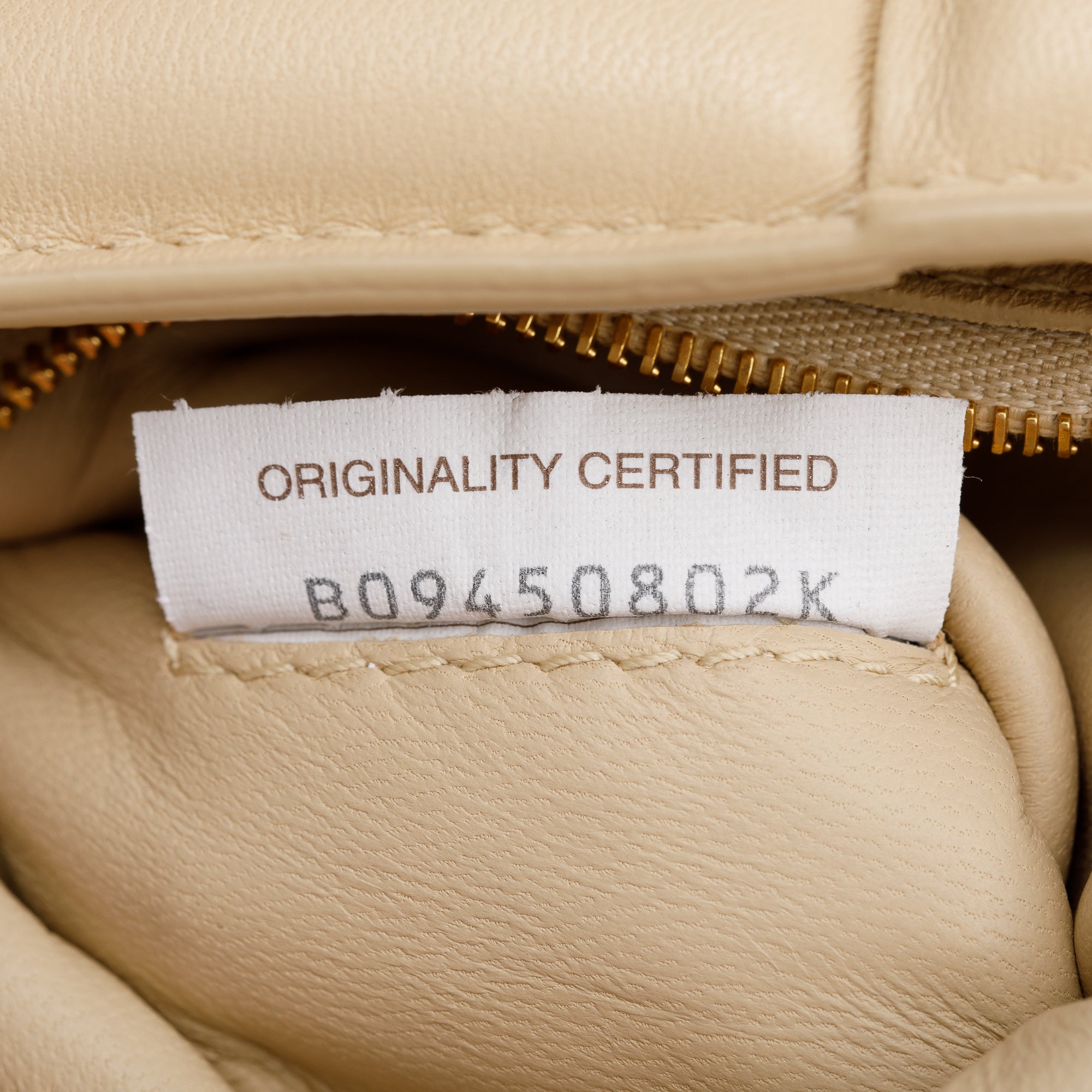 Bottega Veneta Beige Nappa Intrecciato Padded Chain Cassette Bag