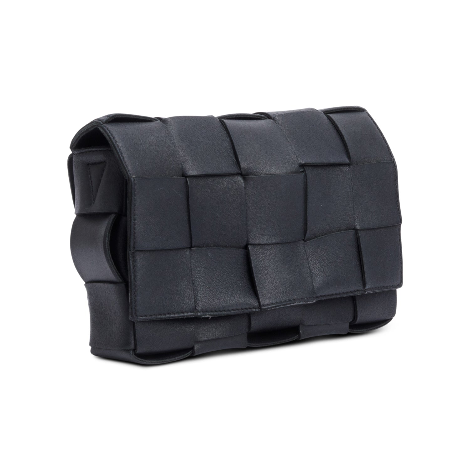 Bottega Veneta Black Intrecciato Cassette Bag