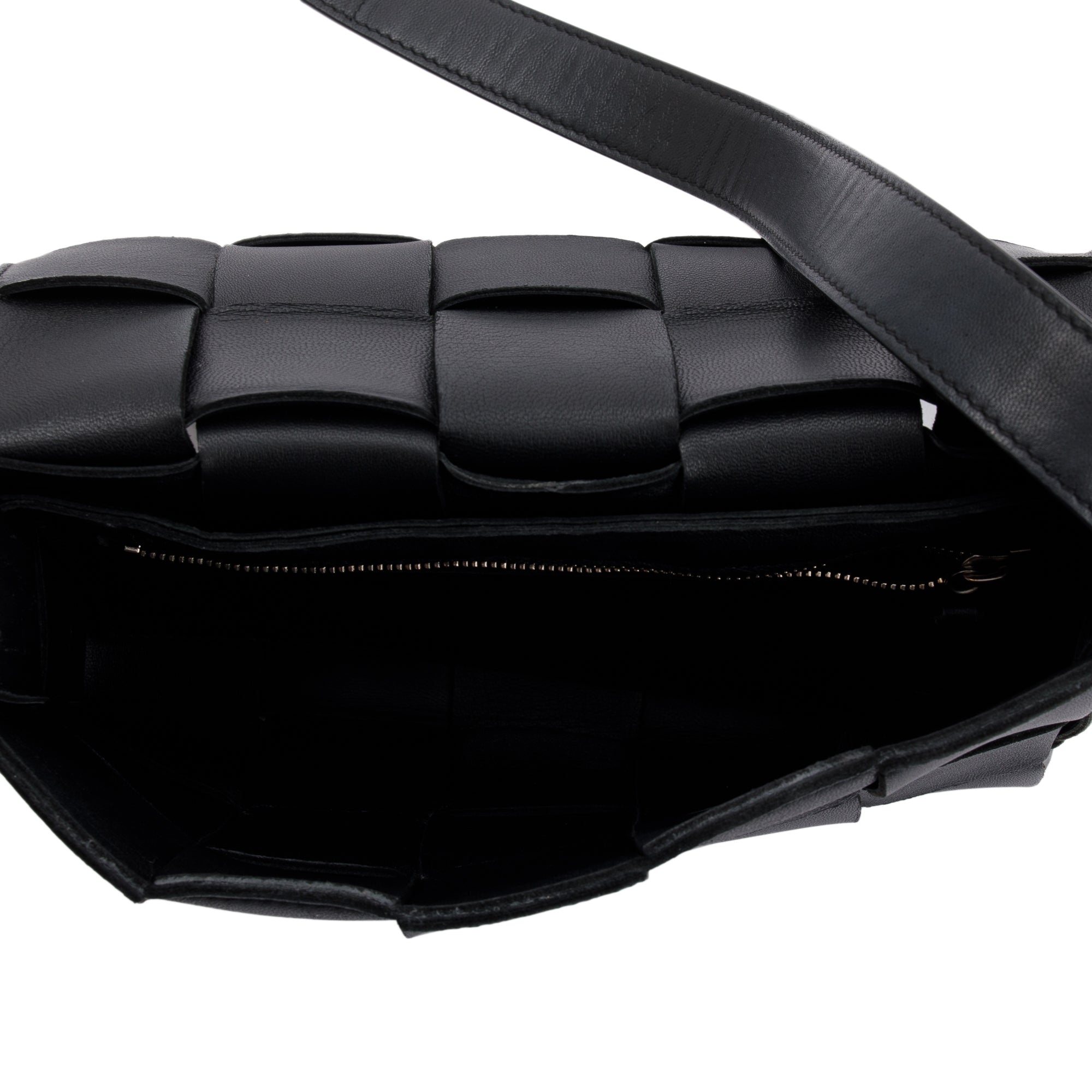 Bottega Veneta Black Intrecciato Cassette Bag