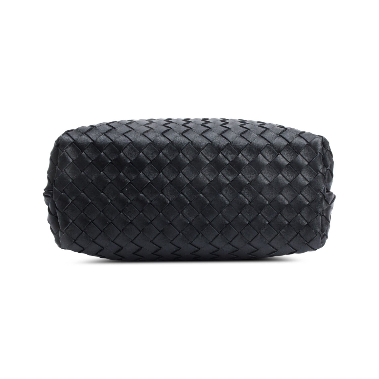 Bottega Veneta Black Intrecciato Leather Medium Andiamo Bag