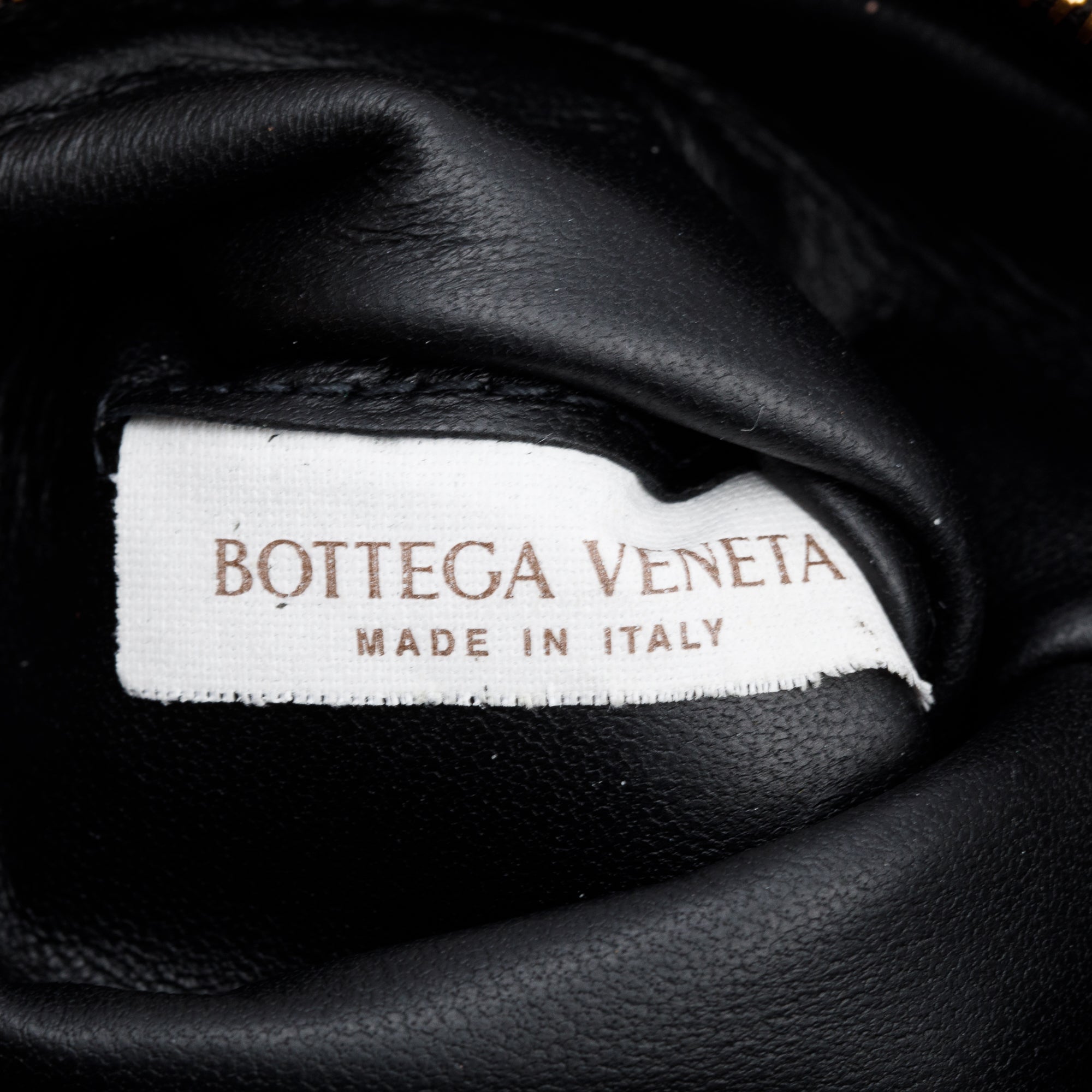 Bottega Veneta Black Lambskin Leather Classic Padded Cassette Bag w/ Box