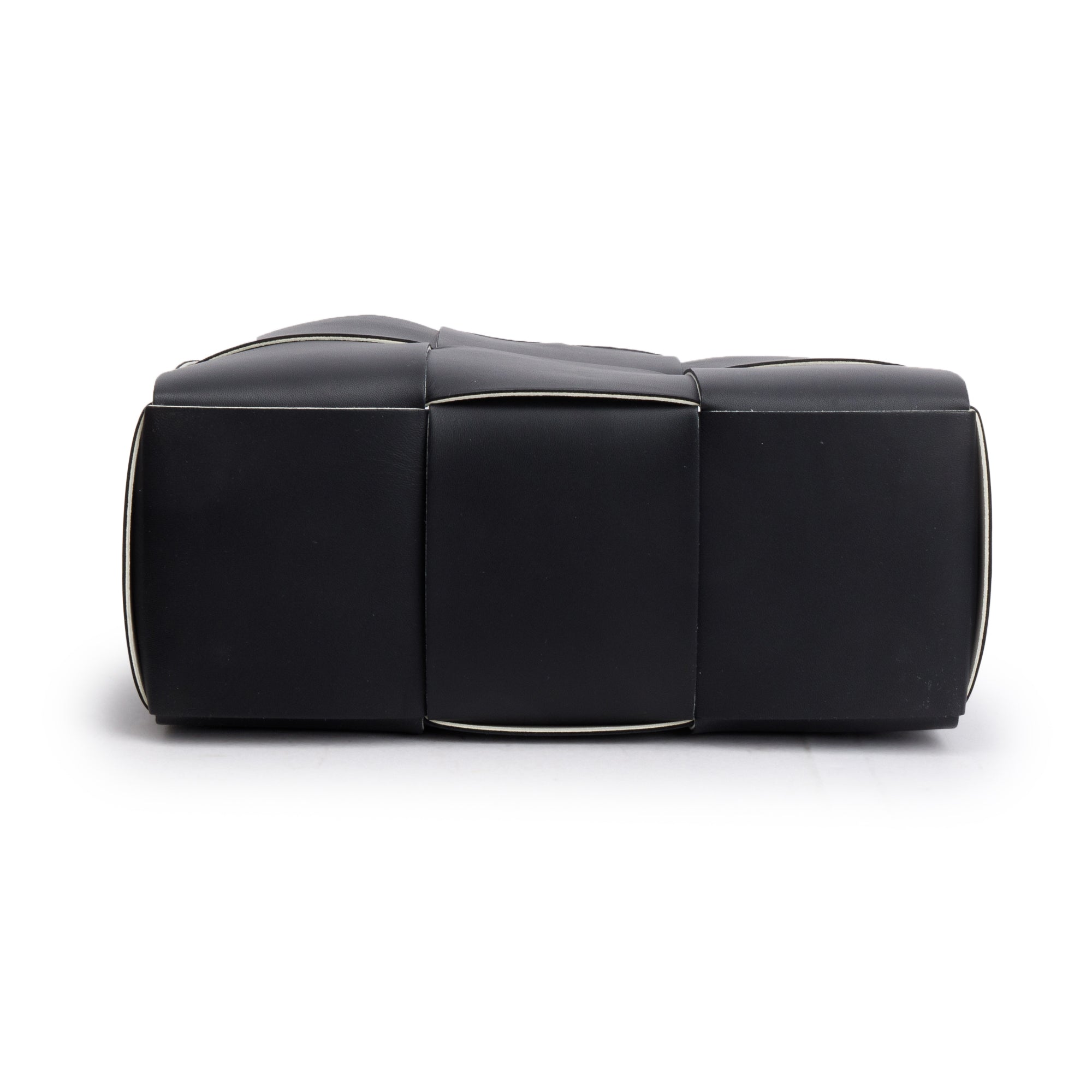 Bottega Veneta Black Maxi Intrecciato Leather Small Arco Tote w/ Pouch