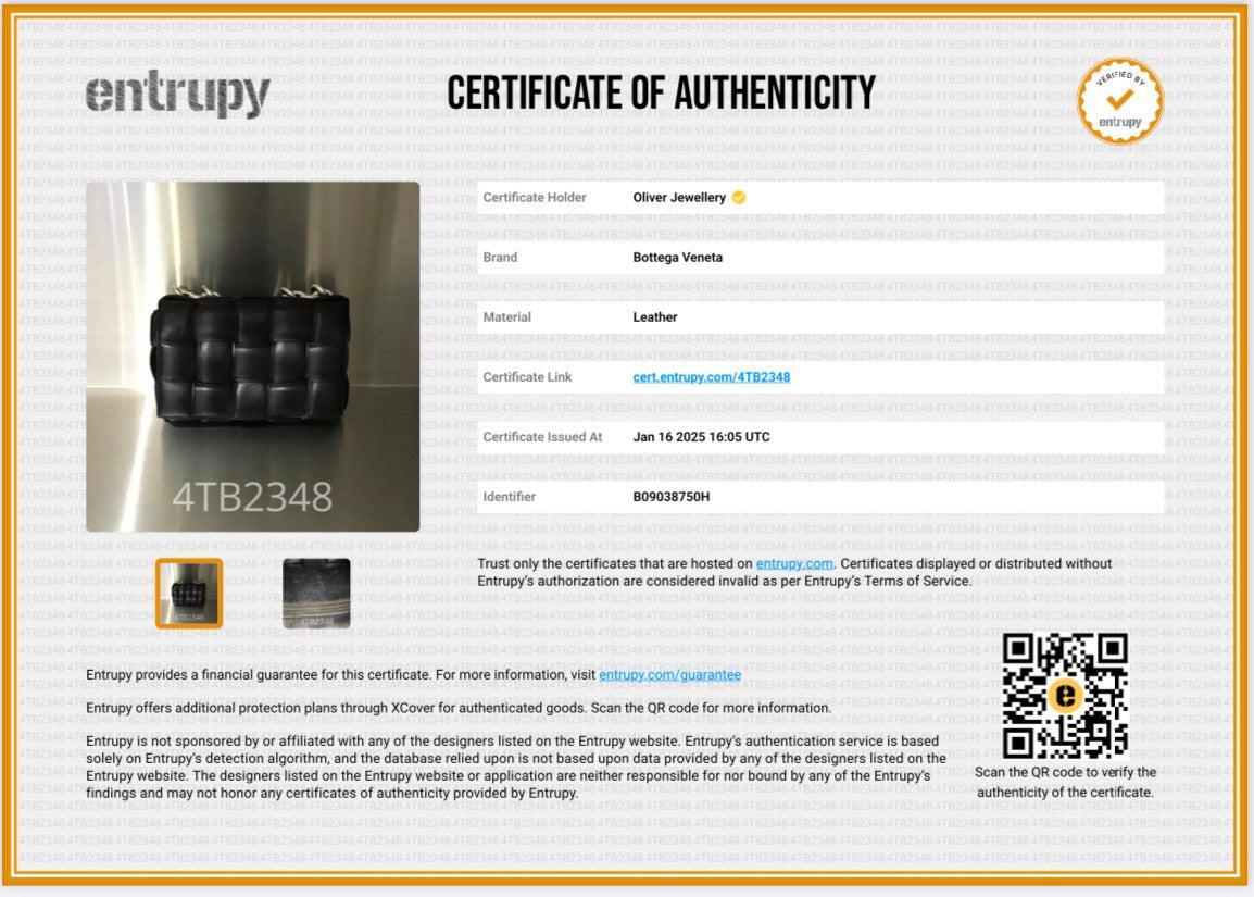 Bottega Veneta Black Nappa Intrecciato Padded Chain Cassette Bag