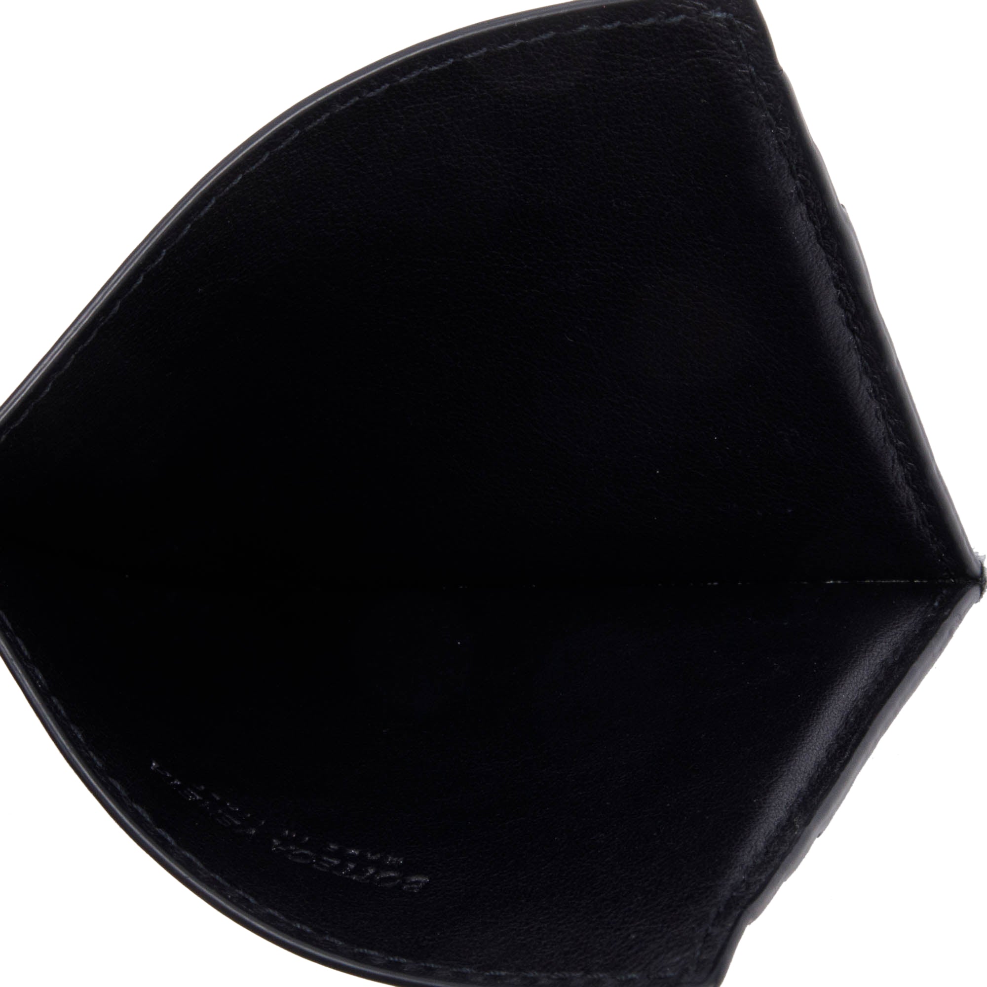 Bottega Veneta Black Nappa Leather Intrecciato Card Holder w/ Box
