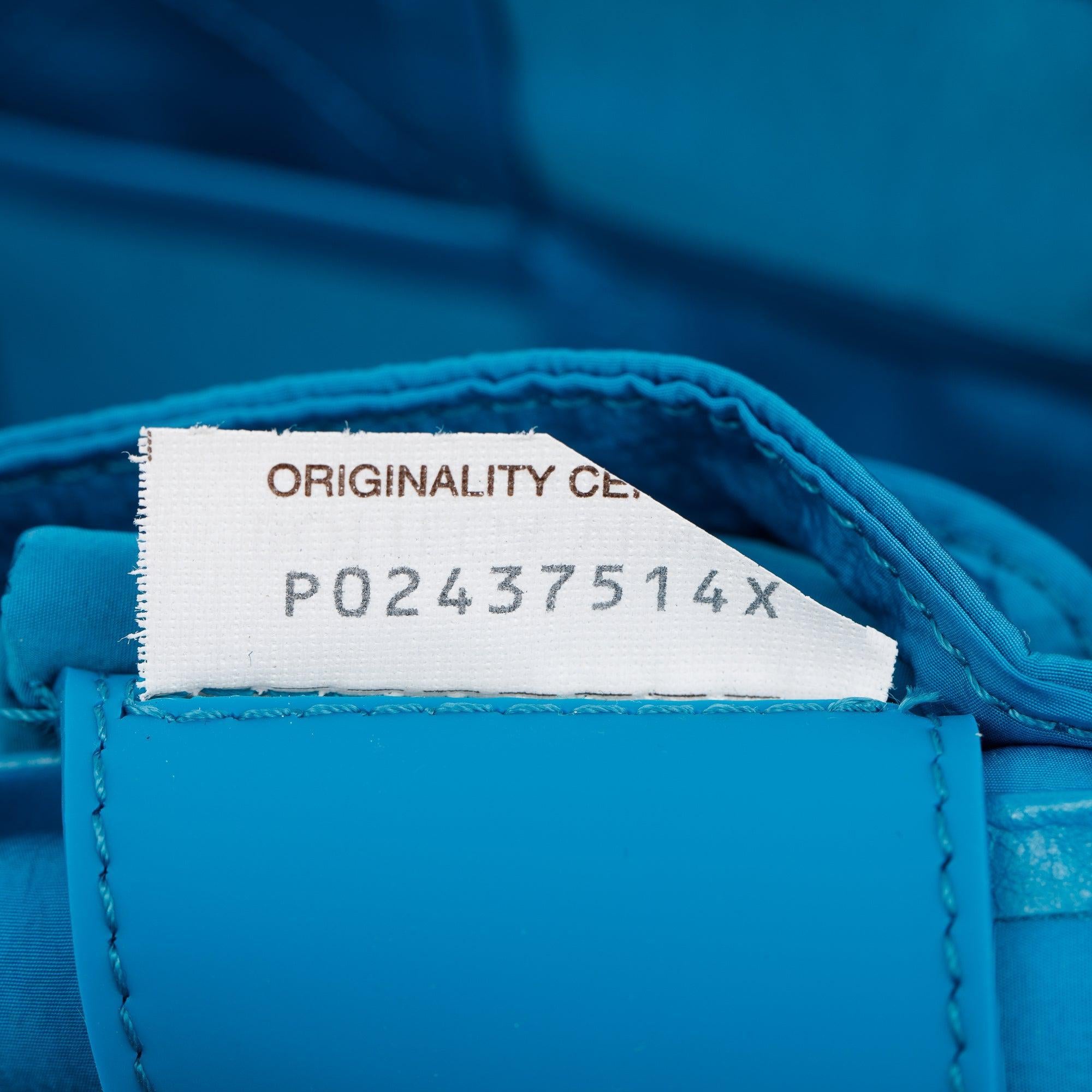 Bottega Veneta Blue Nappa Leather Intrecciato Cassette Belt Bag