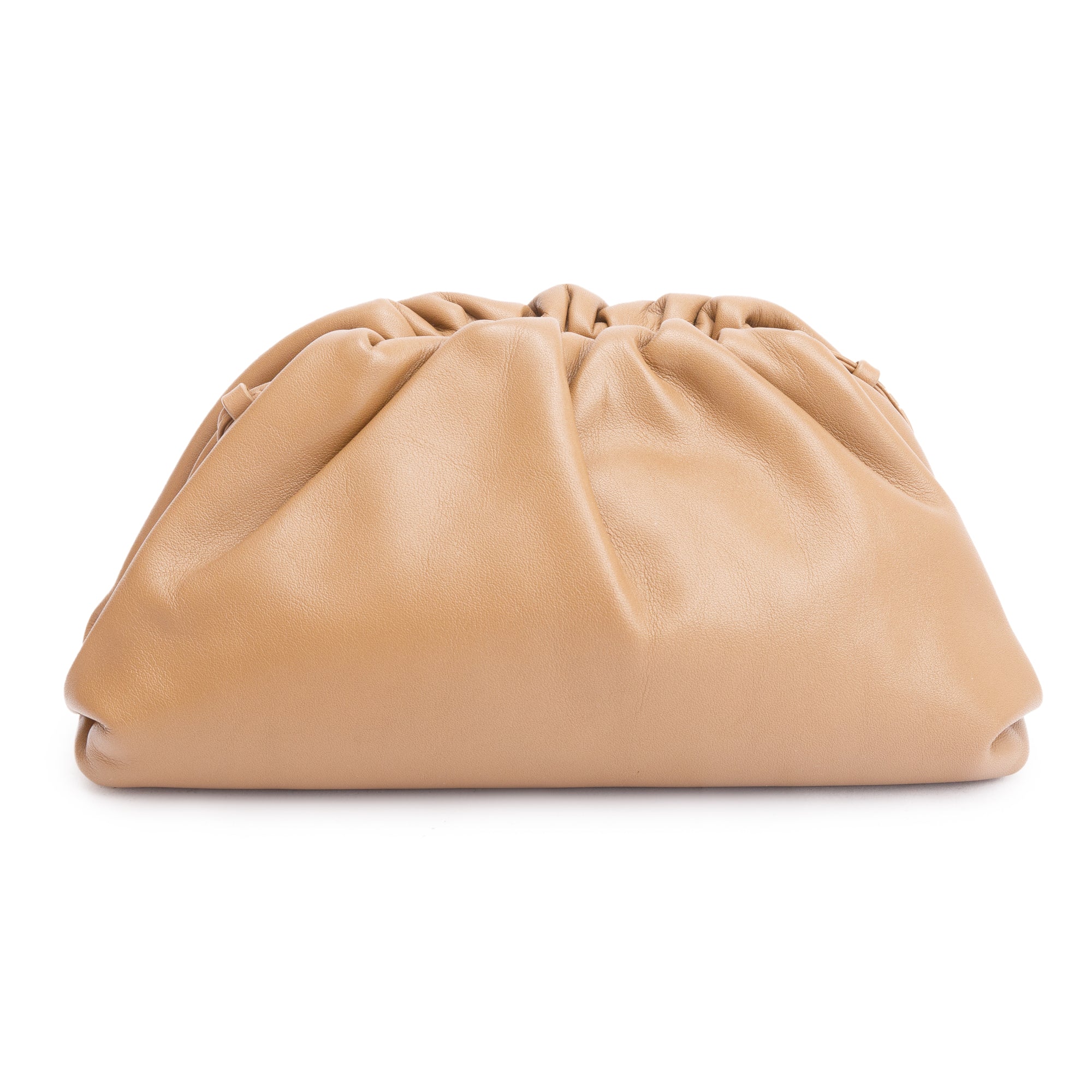 Bottega Veneta Brown Calfskin Leather The Mini Pouch