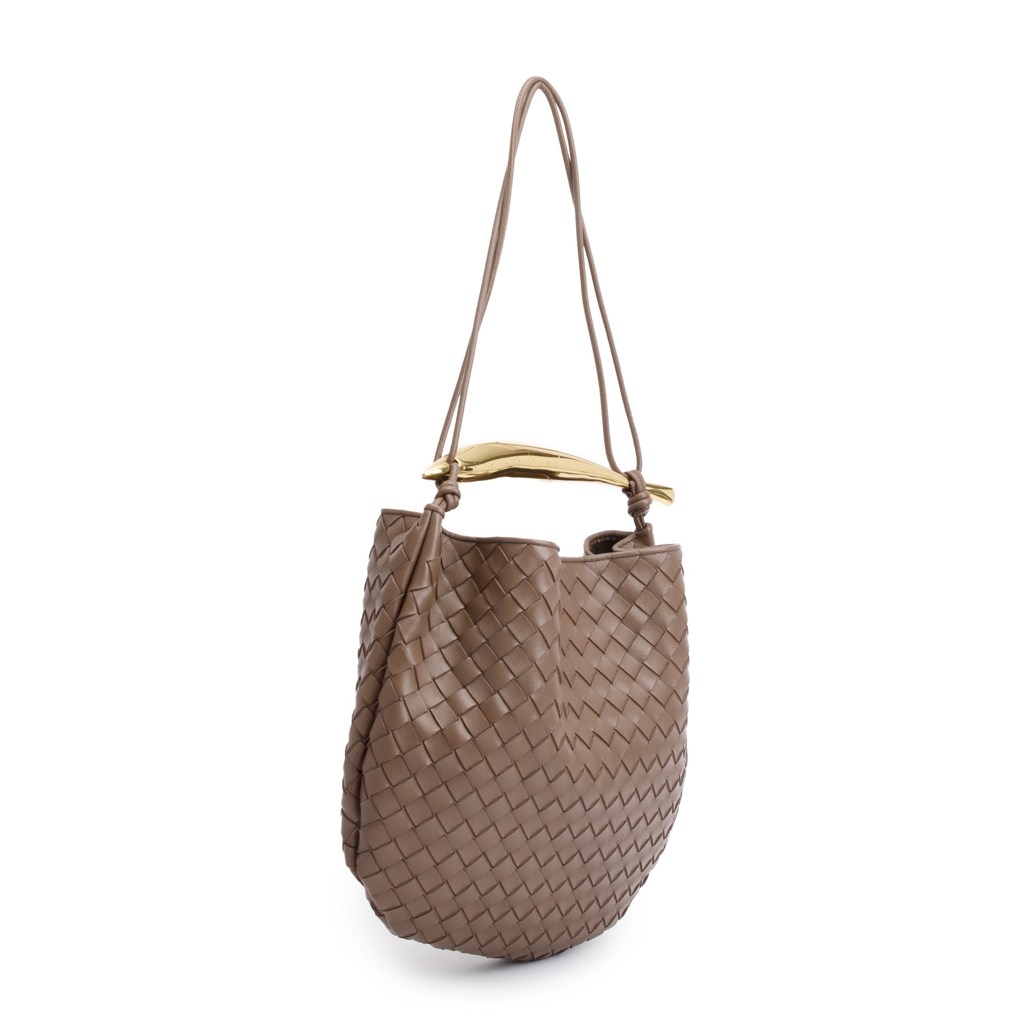 Bottega Veneta Brown Intrecciato Lambskin Leather Classic Sardine Bag