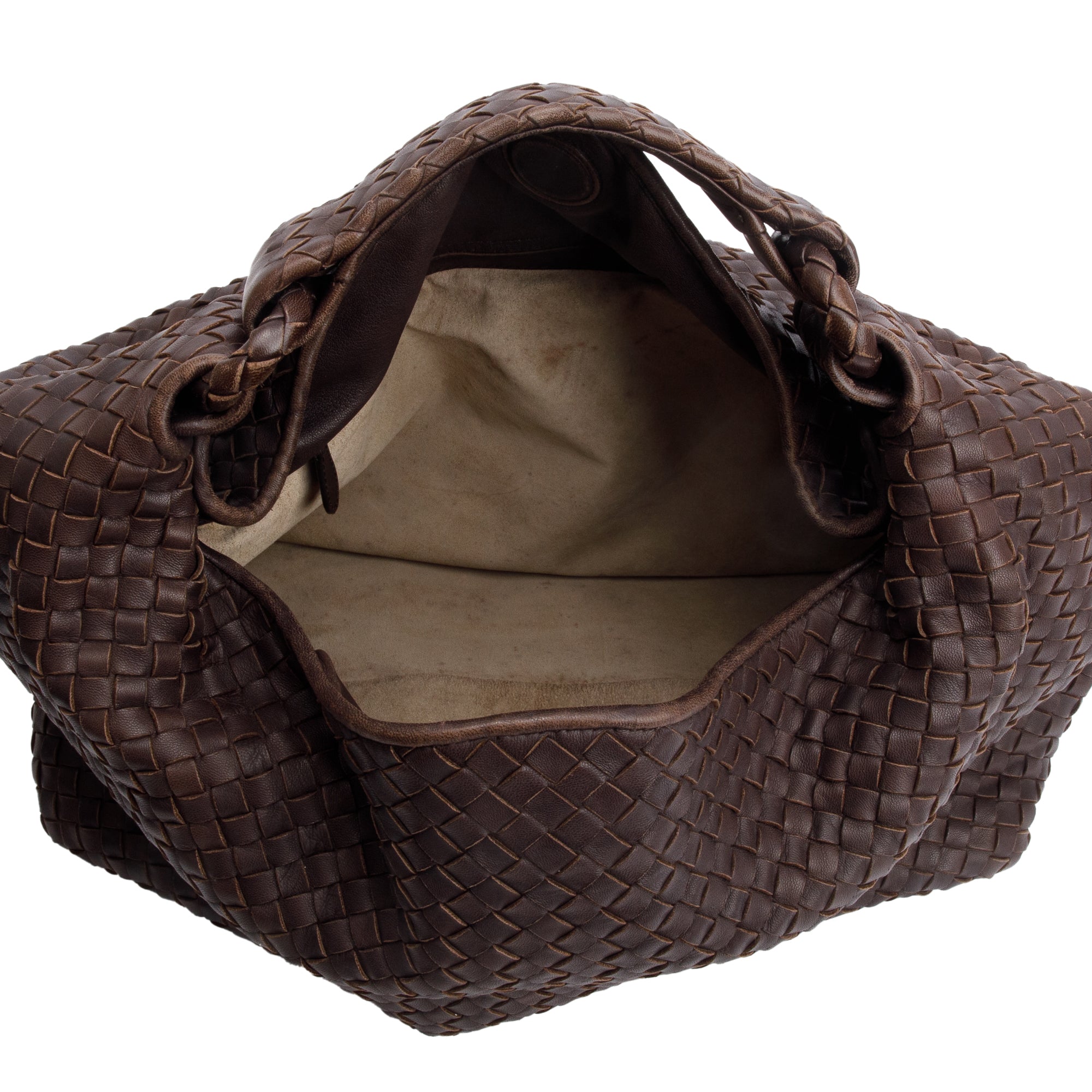 Bottega Veneta Brown Intrecciato Leather Sloane Bag