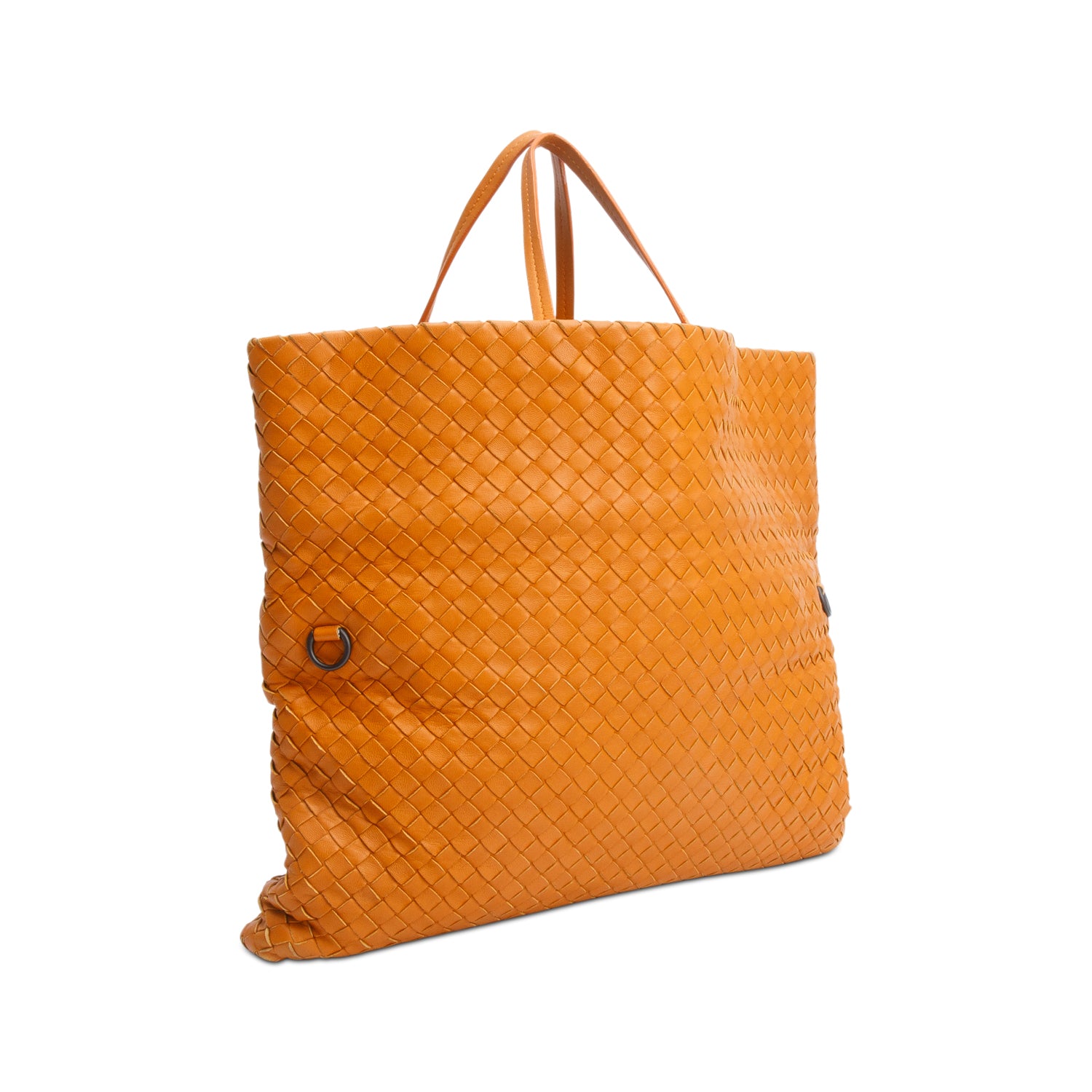 Bottega Veneta Brown Intrecciato Leather Tote w/ Strap