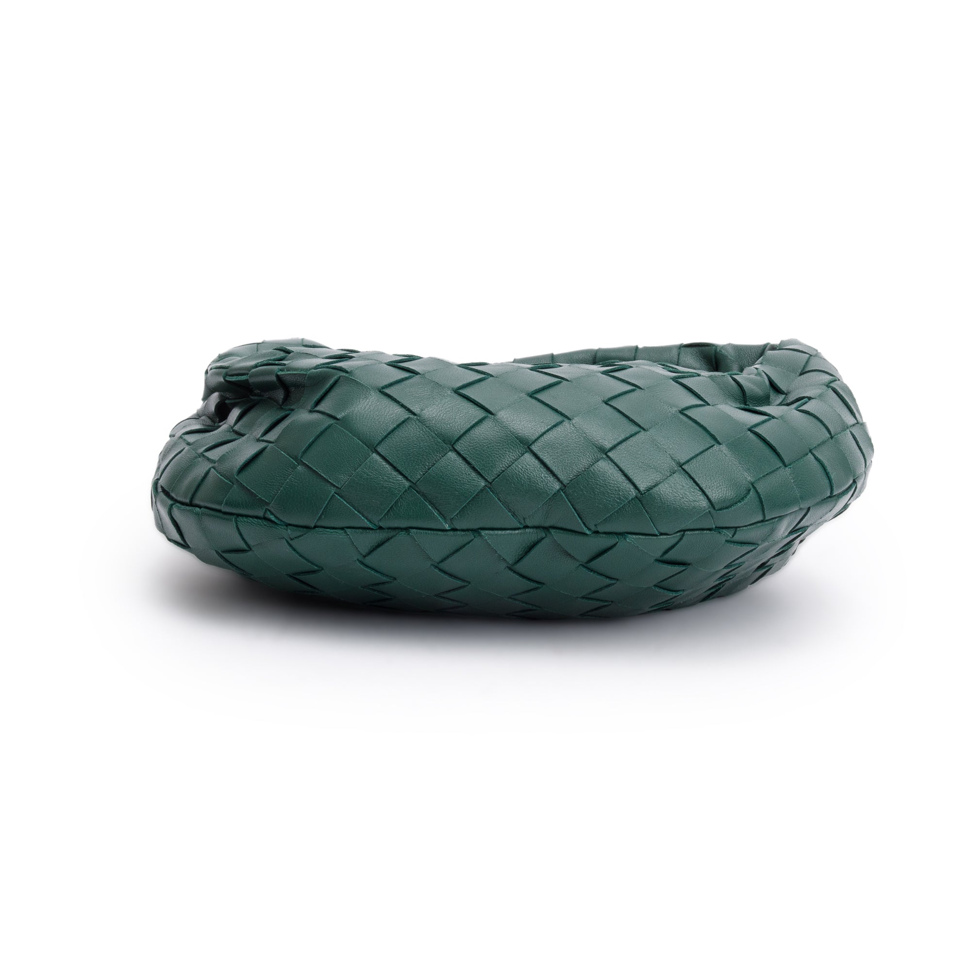 Bottega Veneta Green Intrecciato Leather Mini Jodie Bag