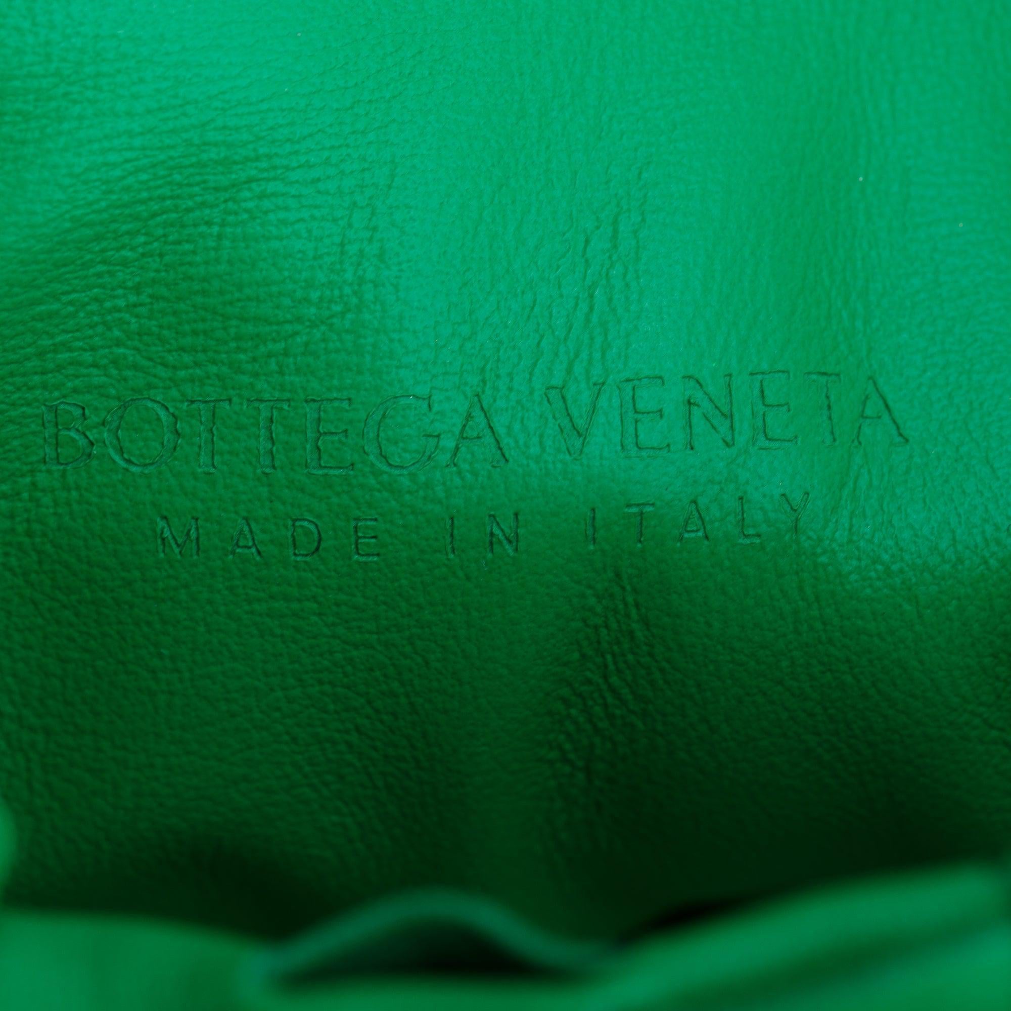 Bottega Veneta Green Intrecciato Leather Mini Jodie Bag