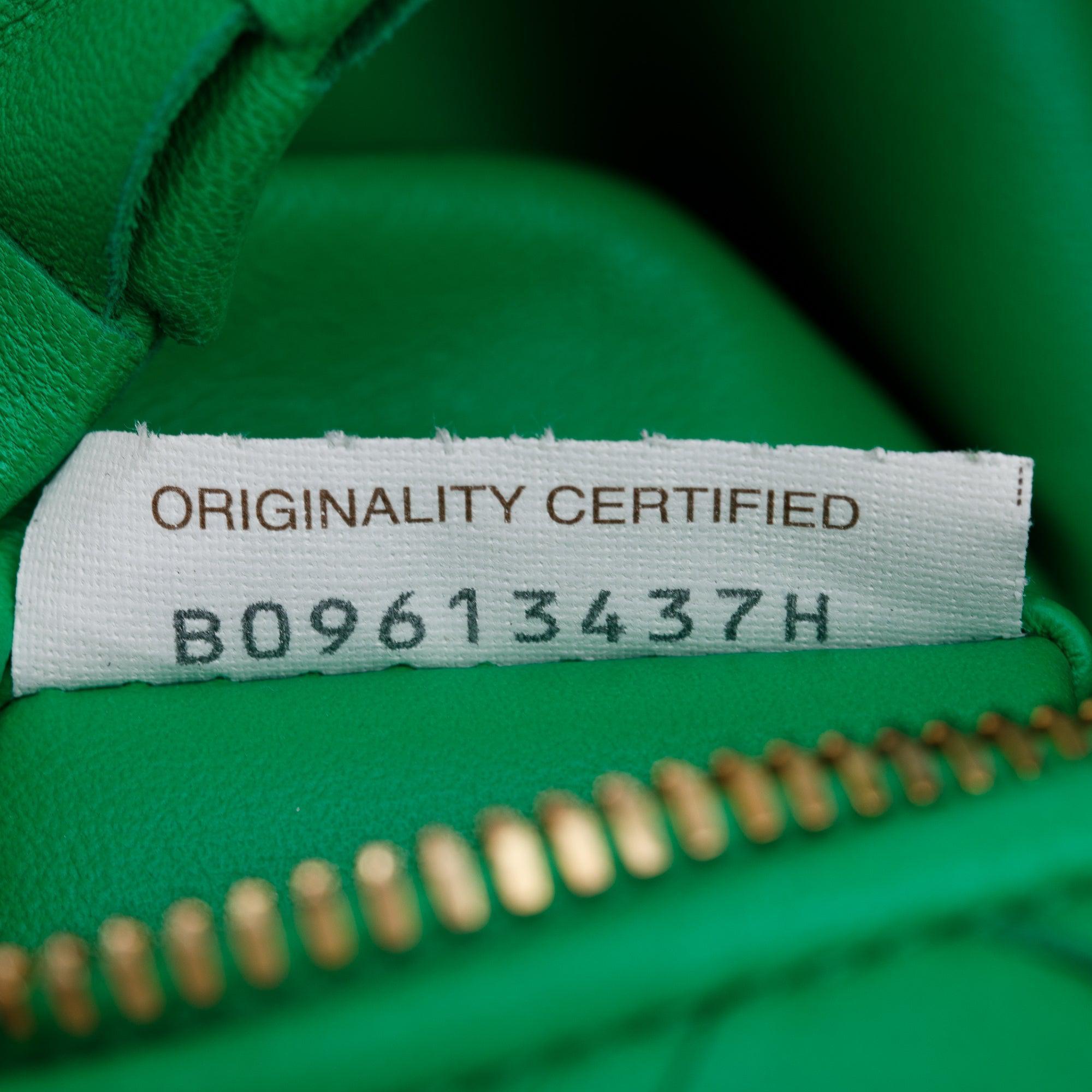 Bottega Veneta Green Intrecciato Leather Mini Jodie Bag