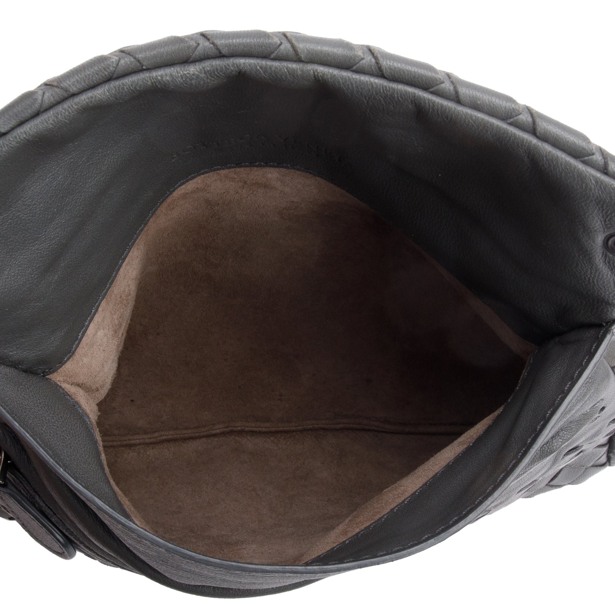 Bottega Veneta Grey Intrecciato Leather Mini Olimpia Bag