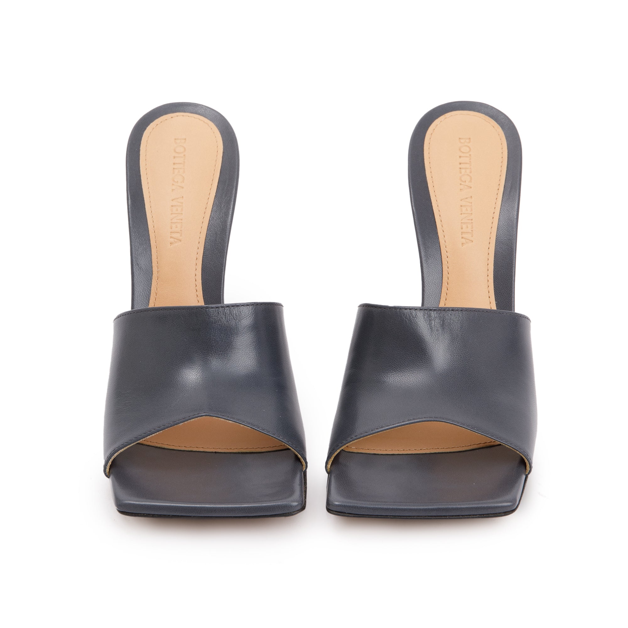 Bottega Veneta Grey Nappa Leather Stretch Mule, Size 36 w/ Box