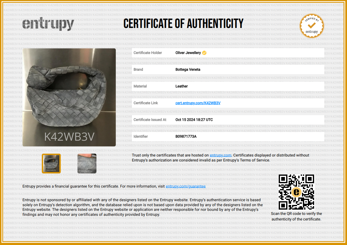 Bottega Veneta Grey Suede Intrecciato Leather Mini Jodie Bag