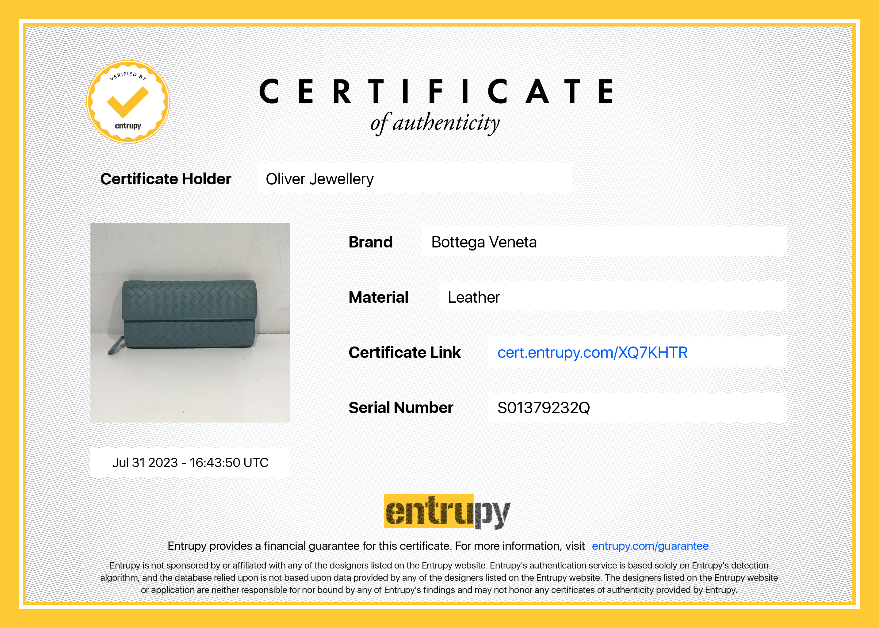 Bottega Veneta Intrecciato Continental Wallet