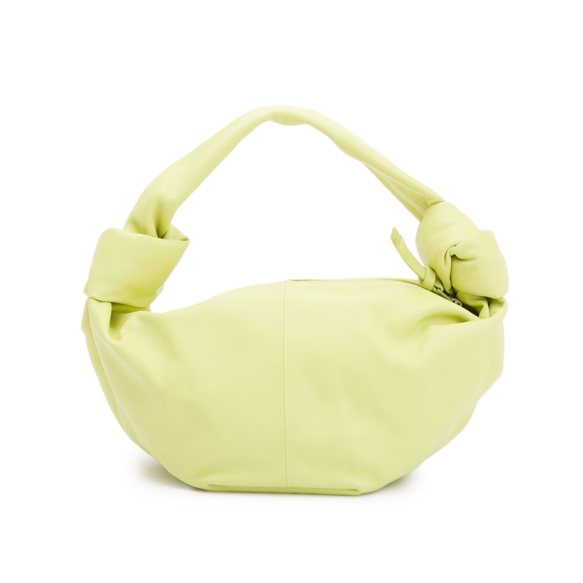 Bottega Veneta Kiwi Calfskin Leather Mini Double Knot Handle Bag