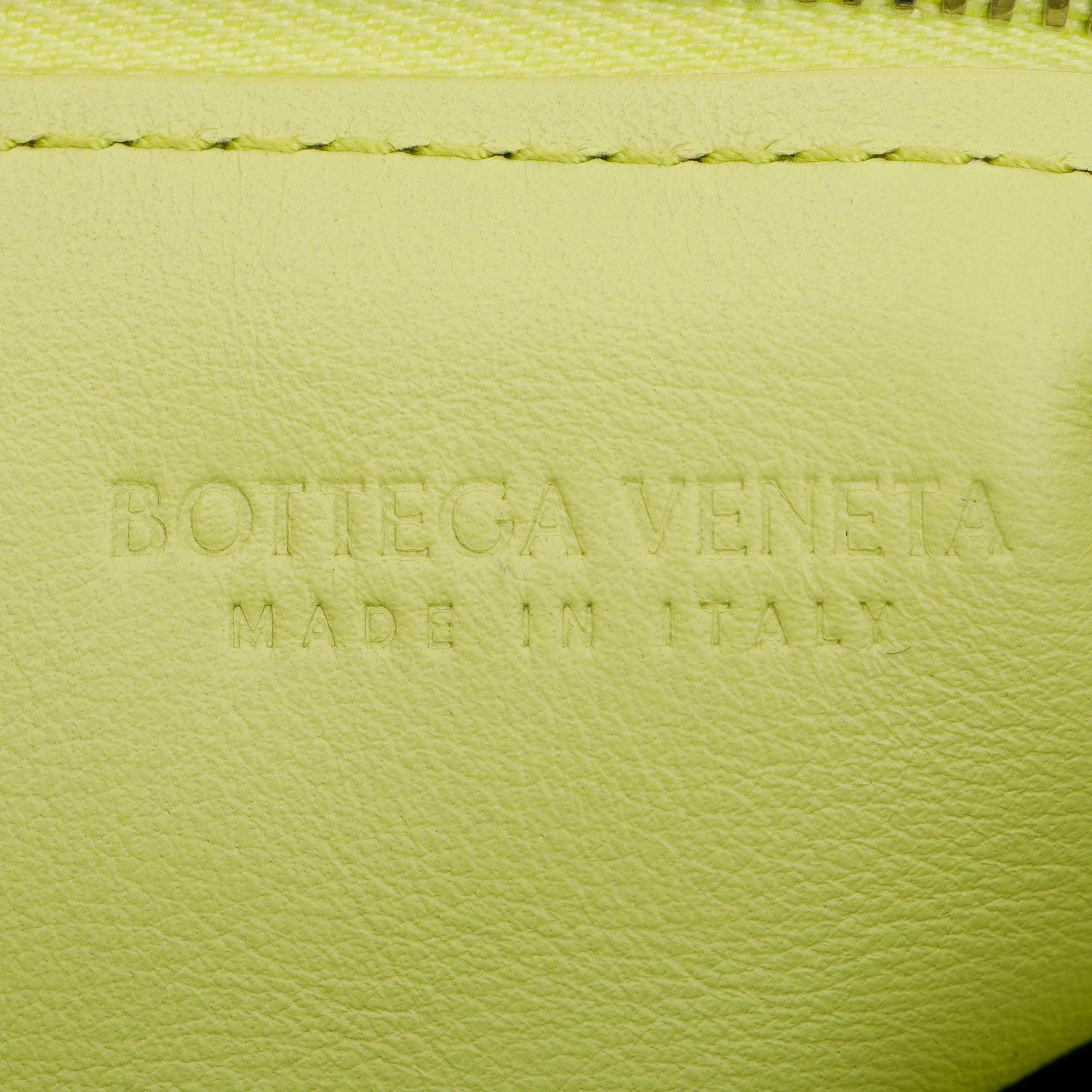 Bottega Veneta Kiwi Calfskin Leather Mini Double Knot Handle Bag