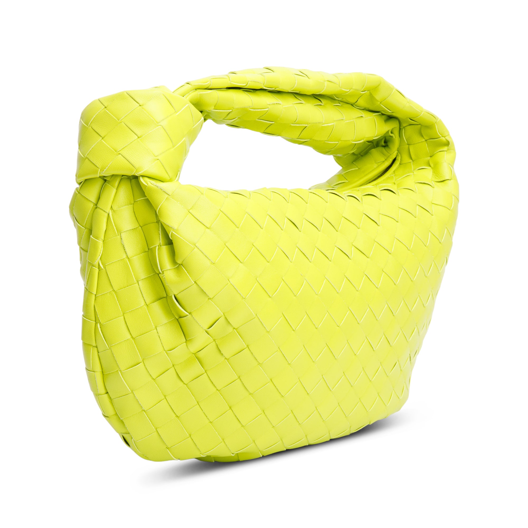 Bottega Veneta Kiwi Intrecciato Leather Teen Jodie Bag