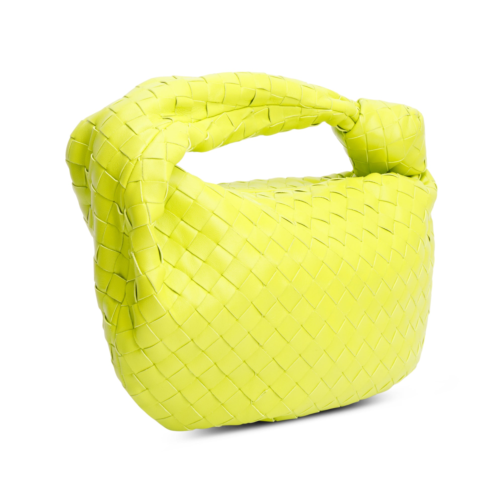 Bottega Veneta Kiwi Intrecciato Leather Teen Jodie Bag